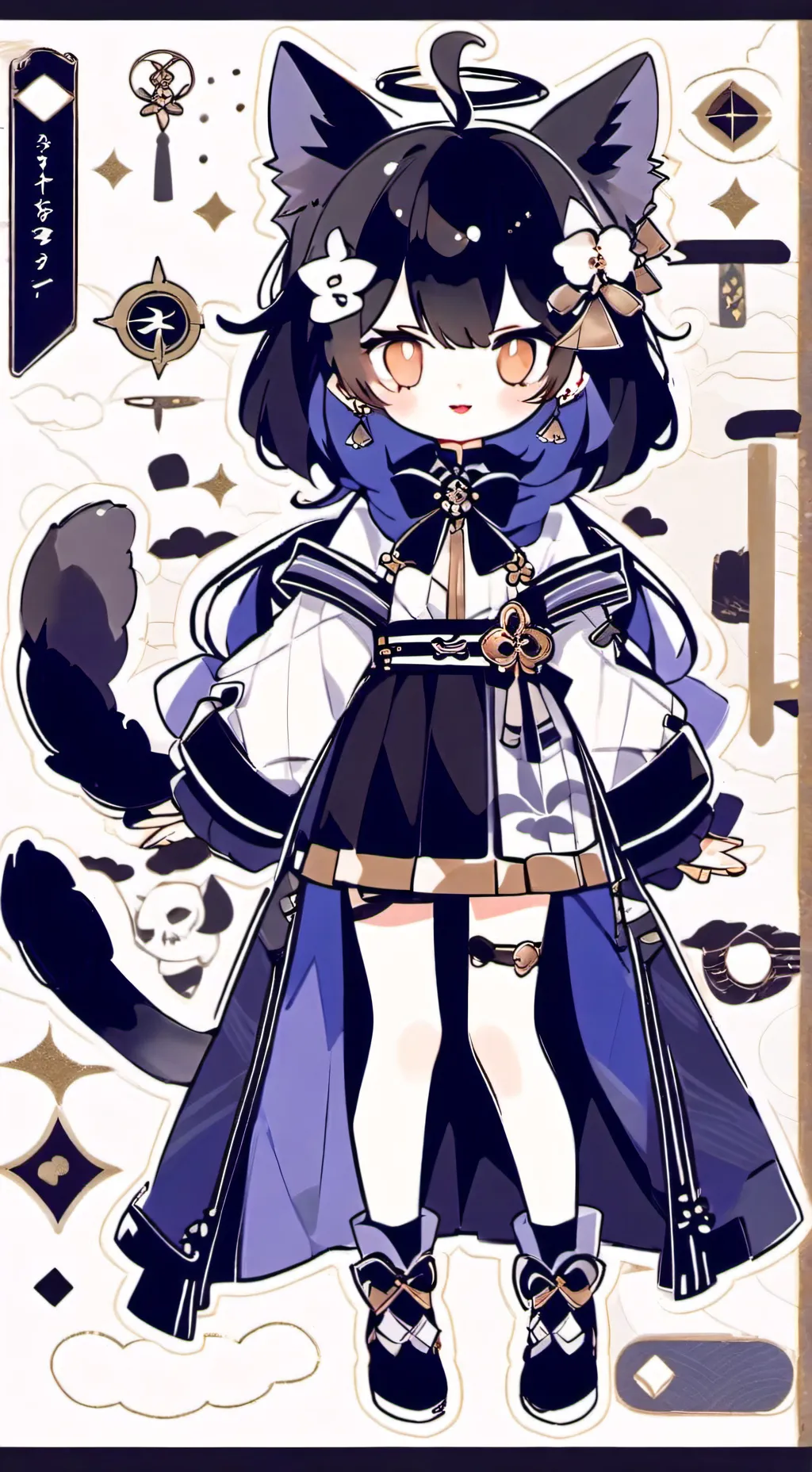 ai character: cocoa background