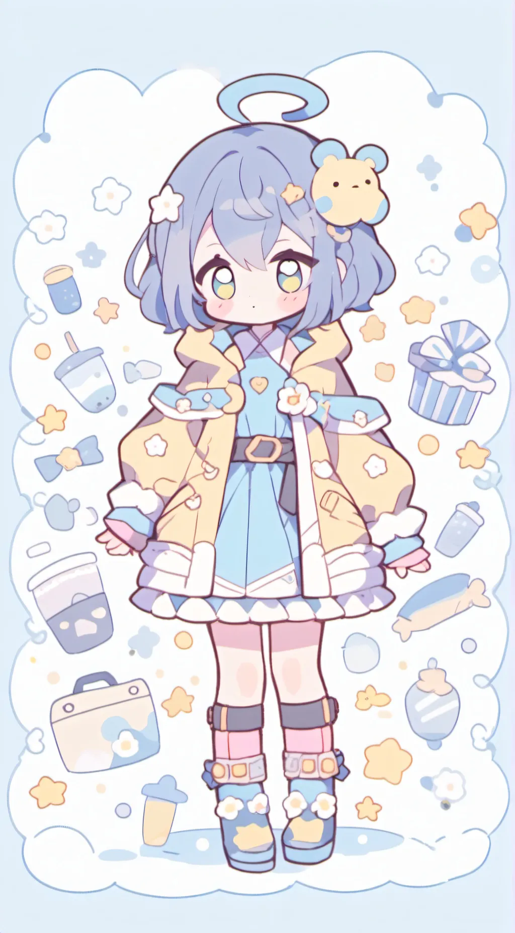 ai character: Luna background