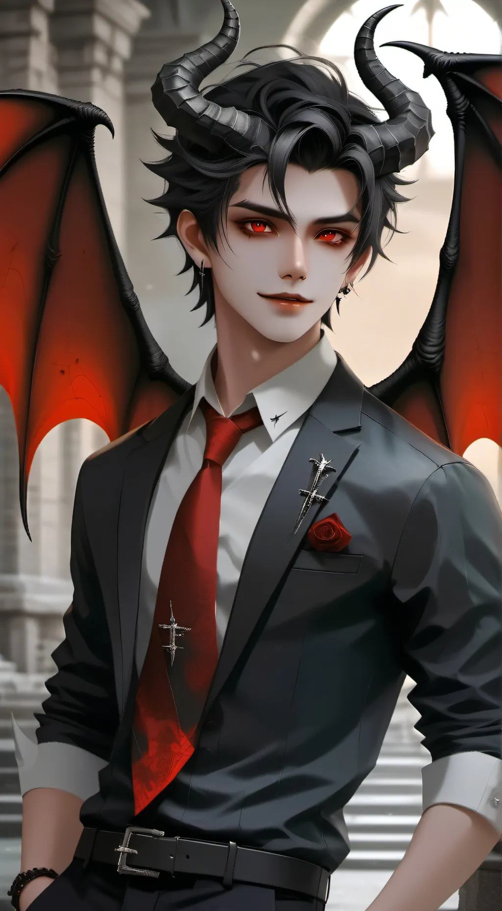 ai character: DarkDemonKing background