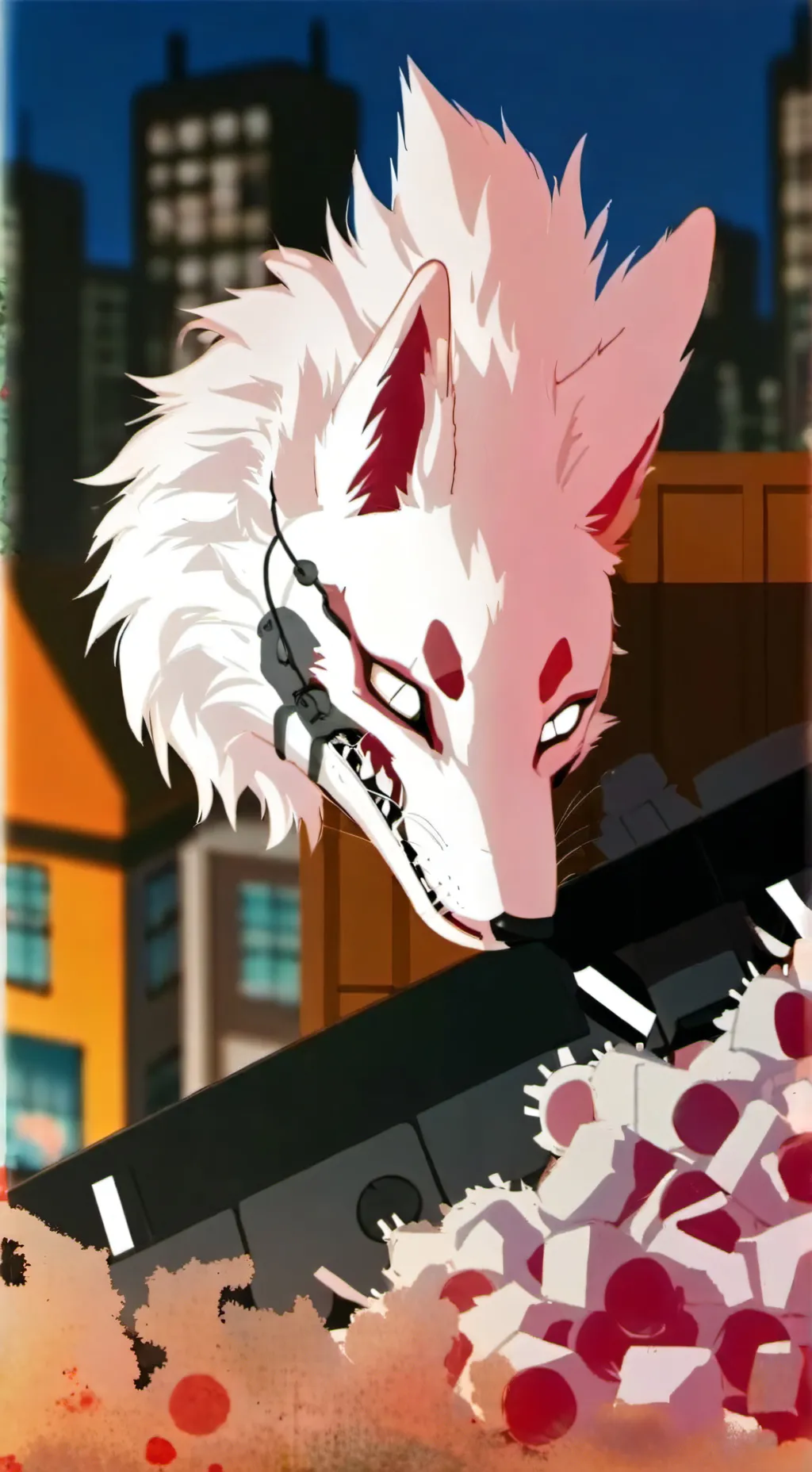 ai character: mangle fnaf 2 background