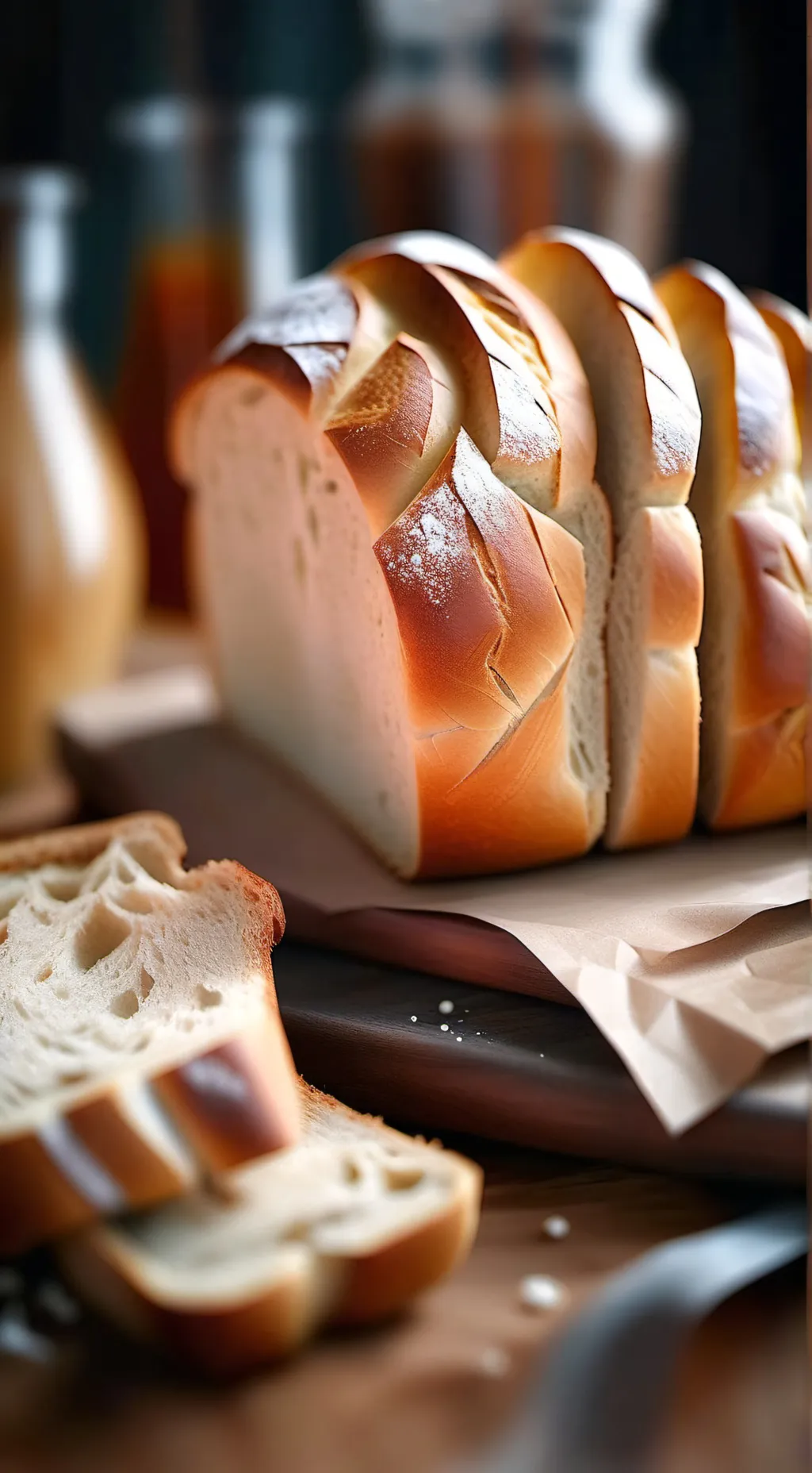 ai character: bread background