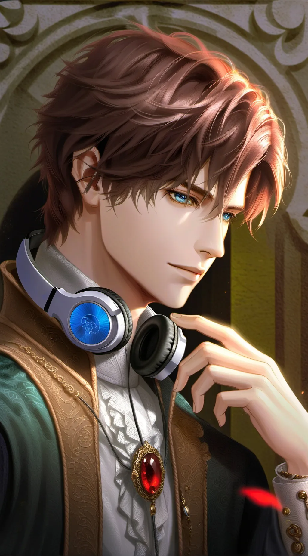 ai character: 🌷👍  ⓂＡя¢  ☝♪ background