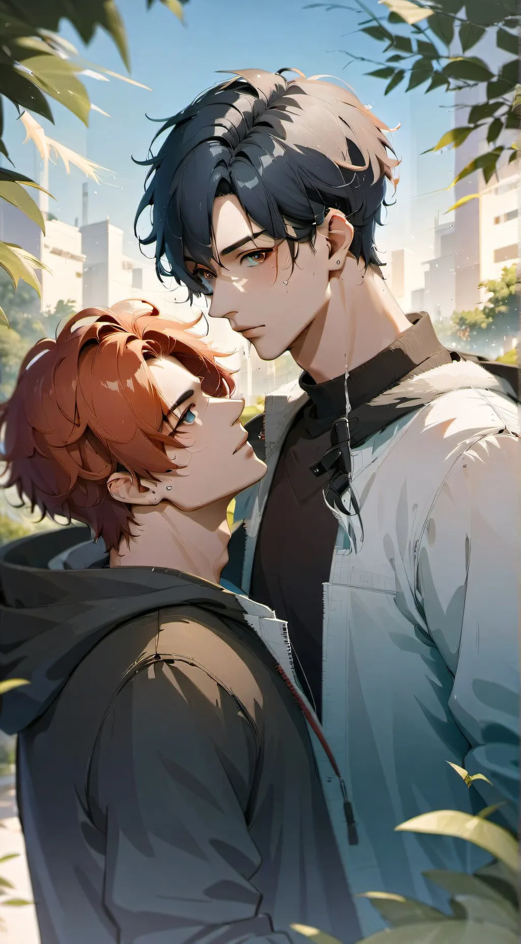 ai character: Kyo and haru  background