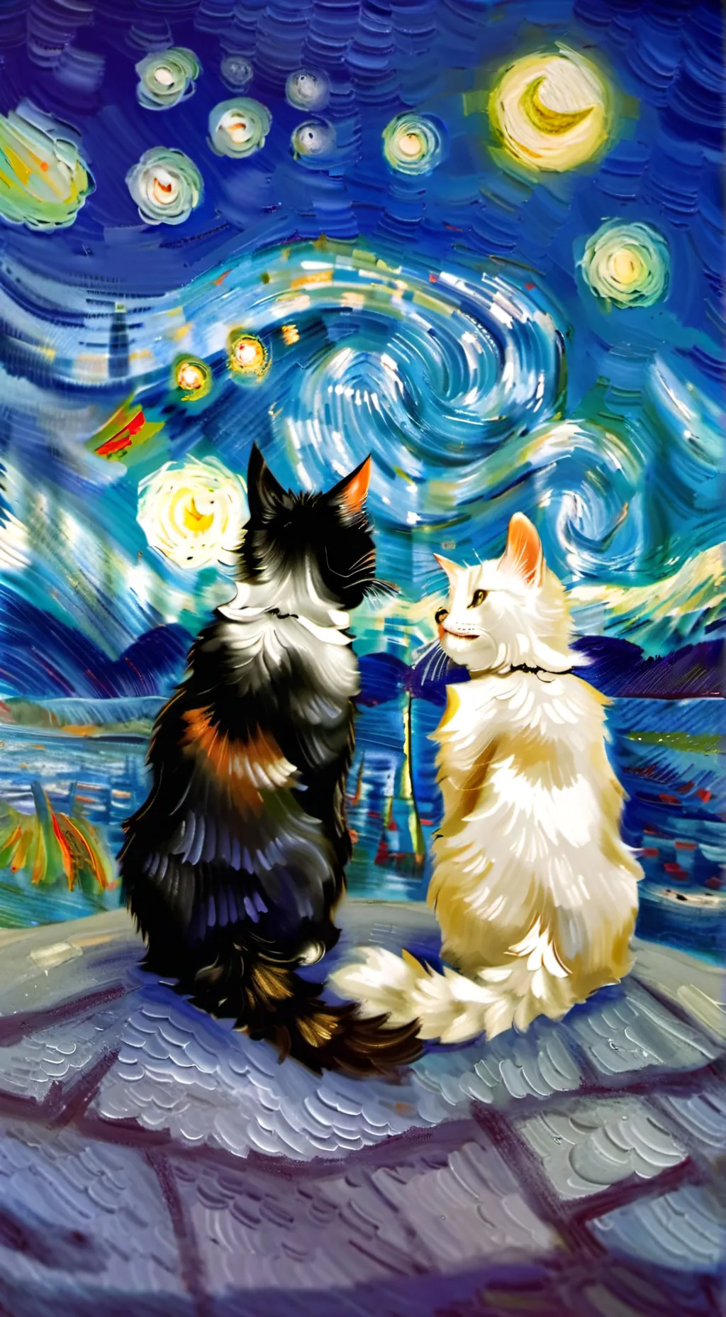 ai character: Neko cat infection background