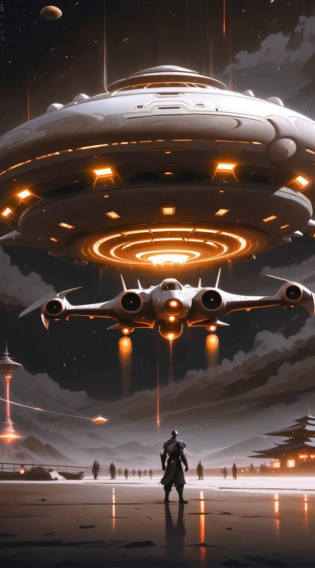 ai character: UFO background