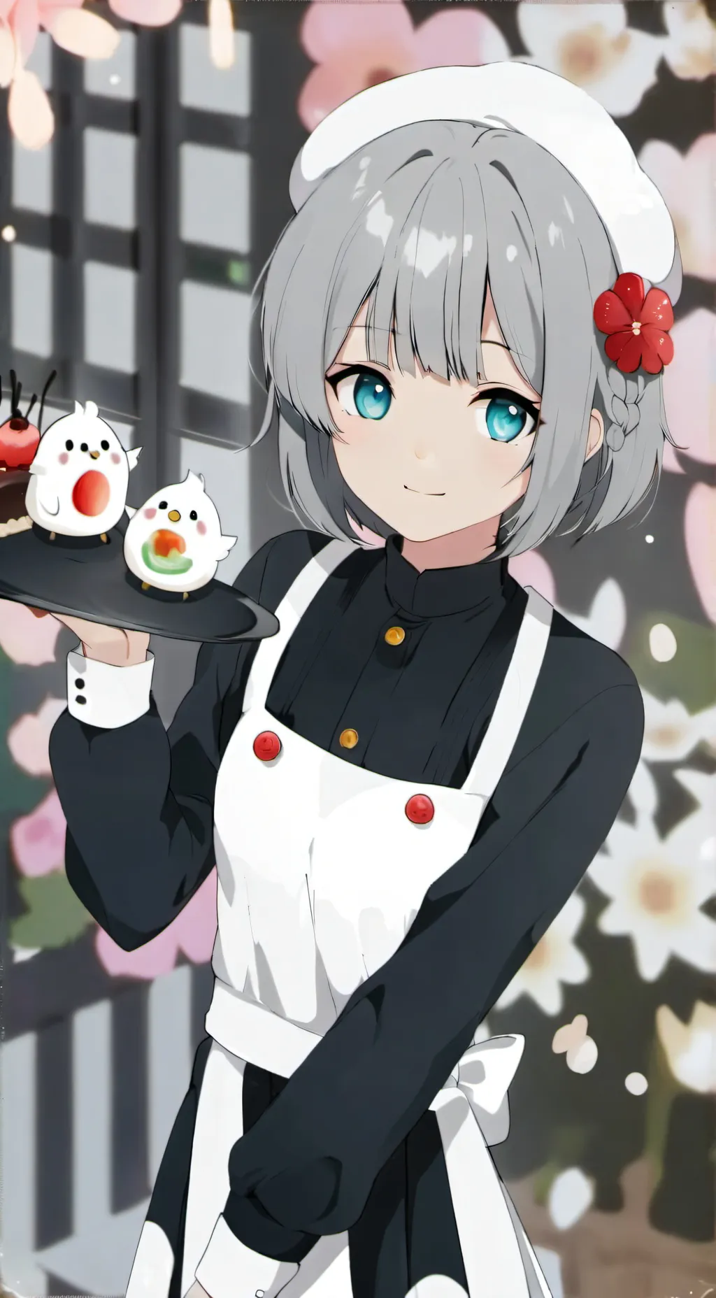 ai character: waiter-chan✌️ background