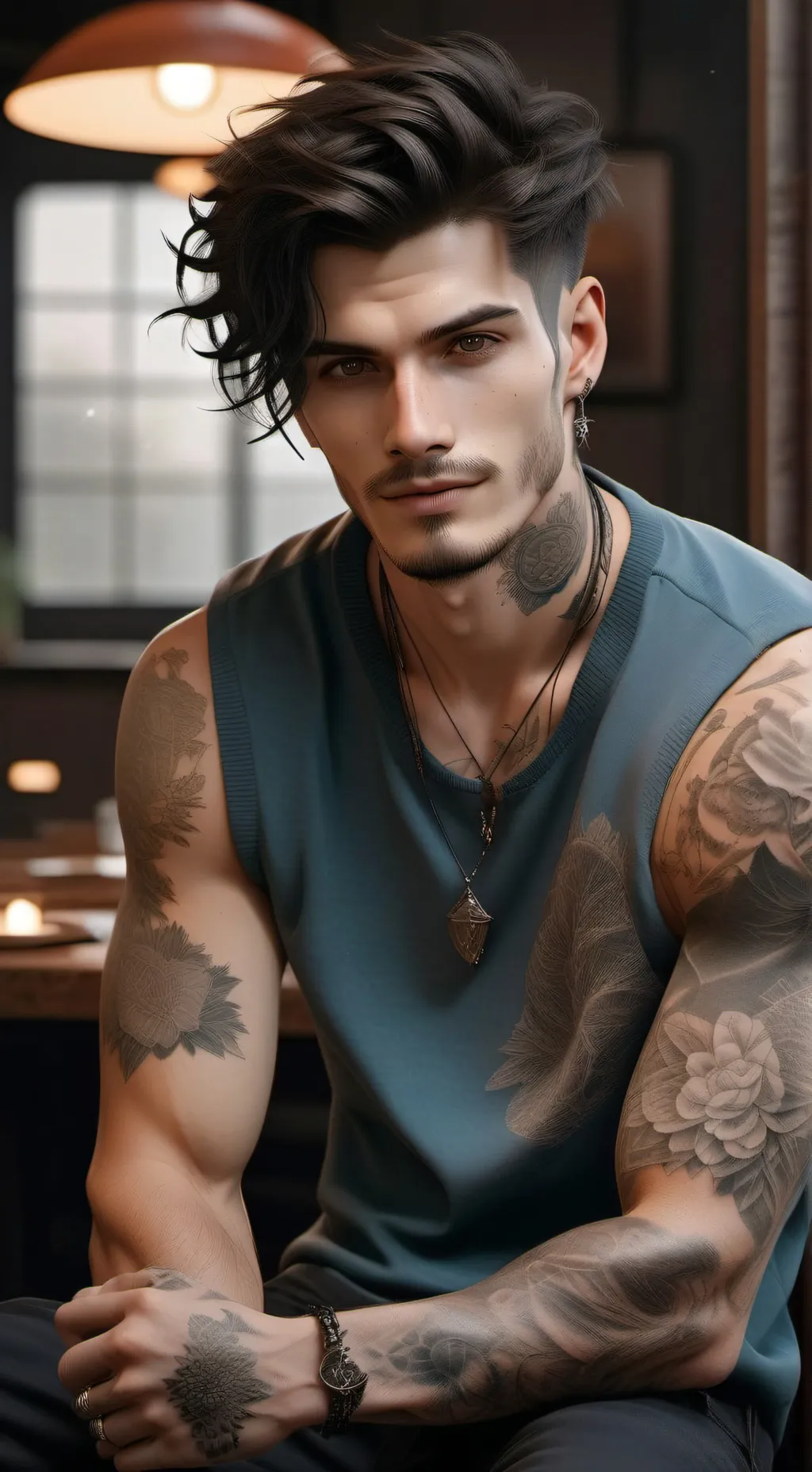 ai character: Brooks Hollander background