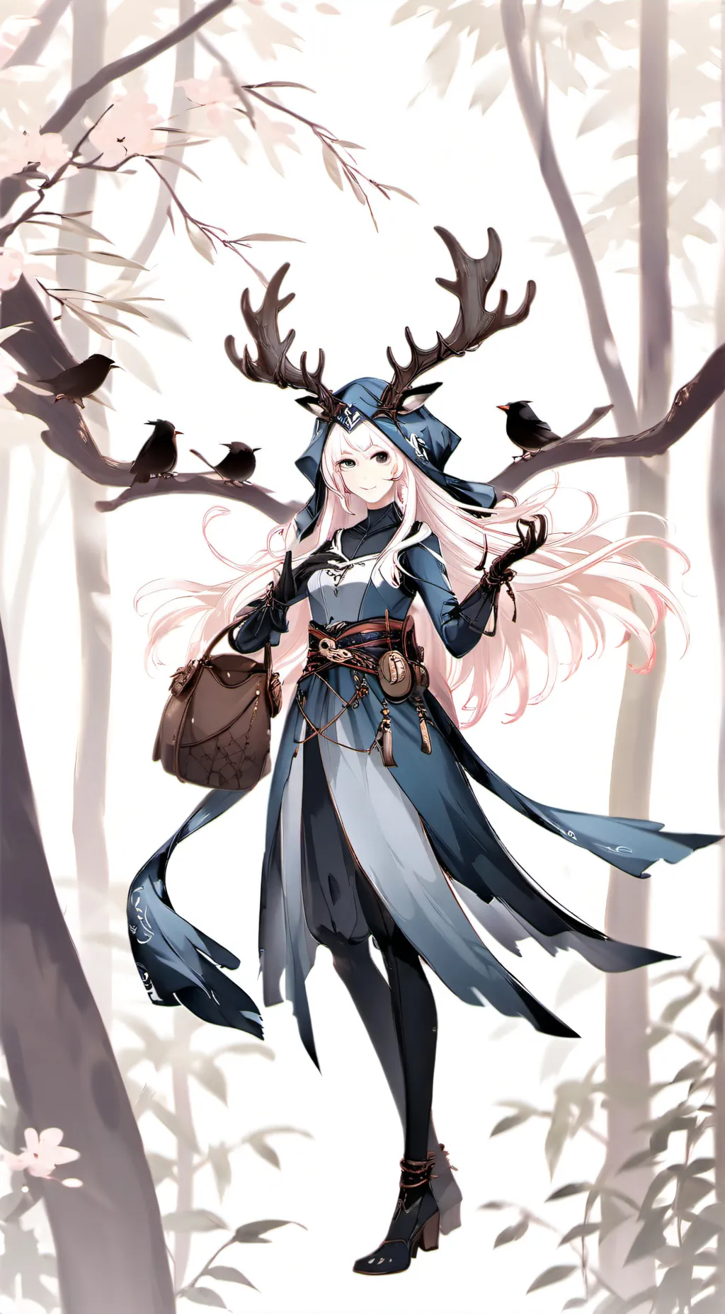 ai character: forest guardian  background