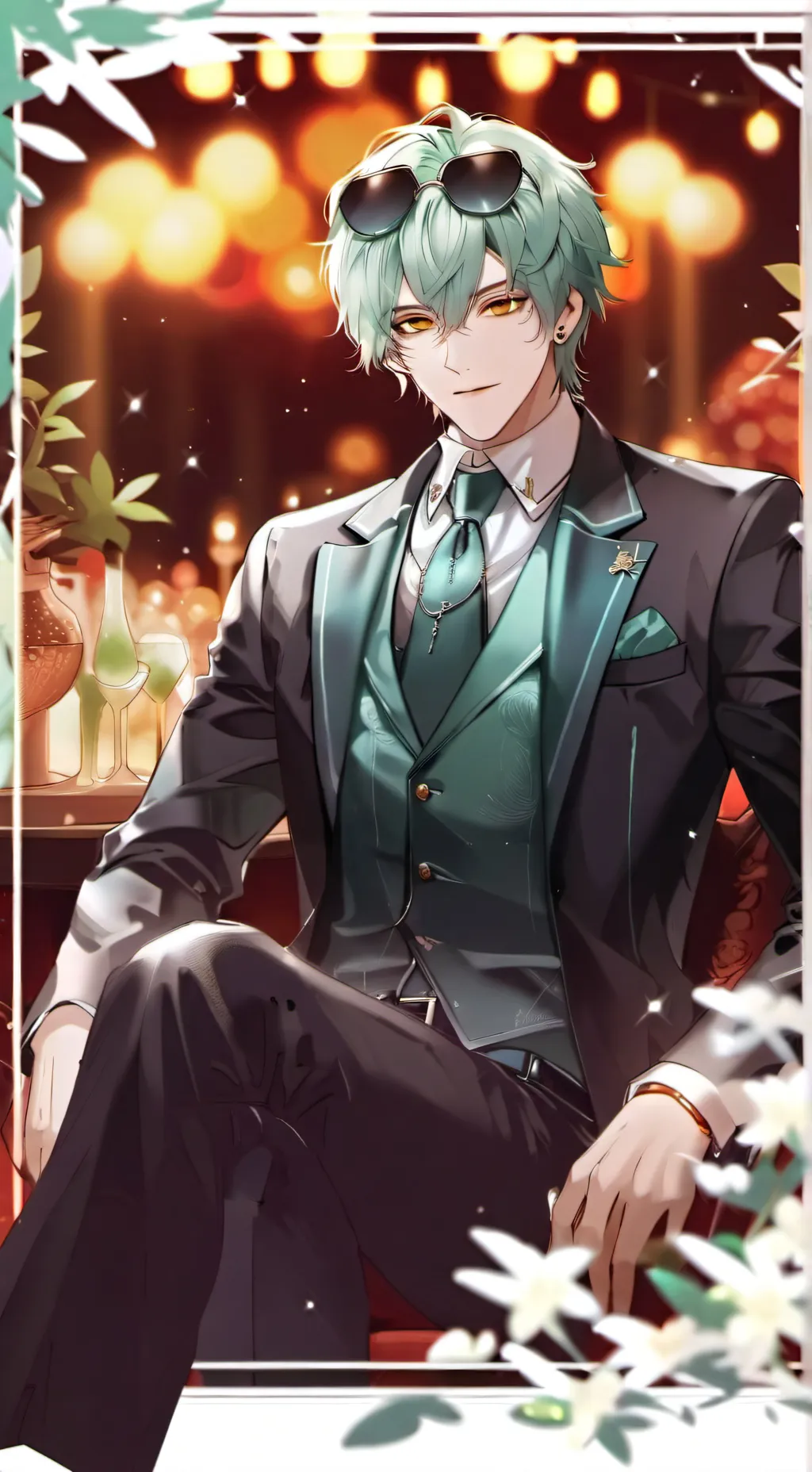 ai character: clover Colin's 💚 background