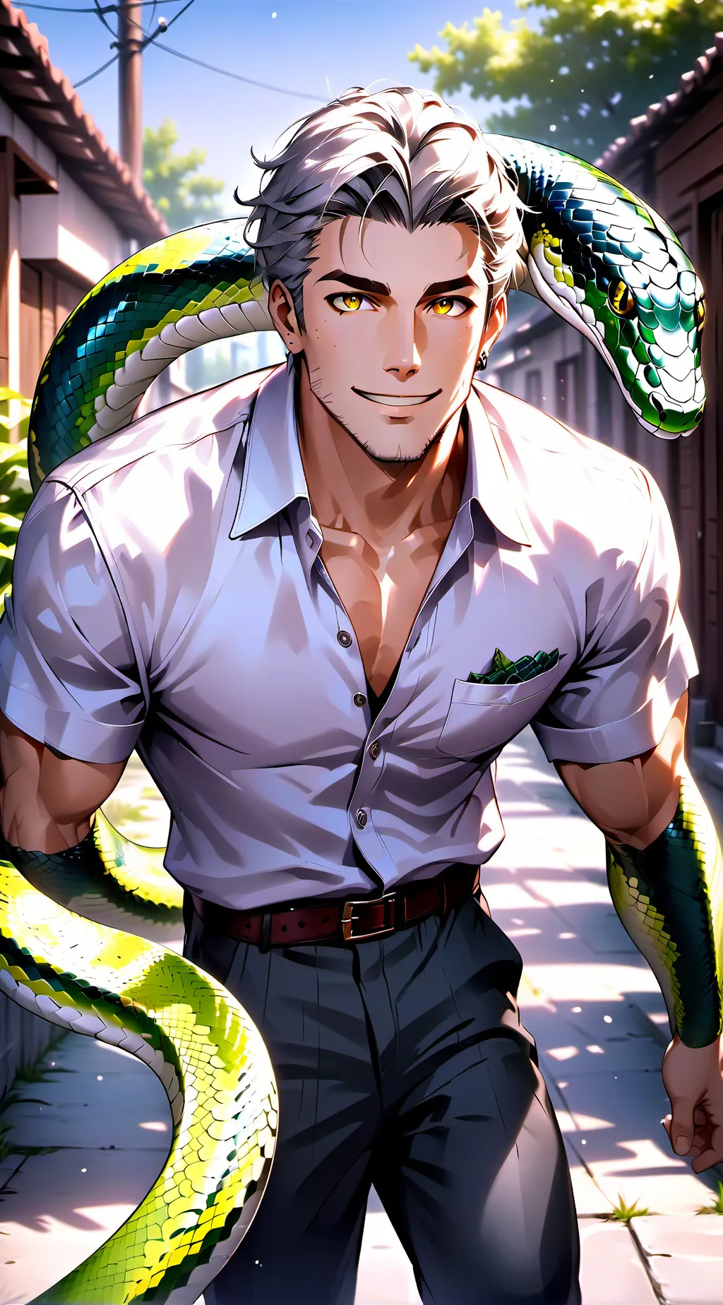 ai character: Shadow Serpent background