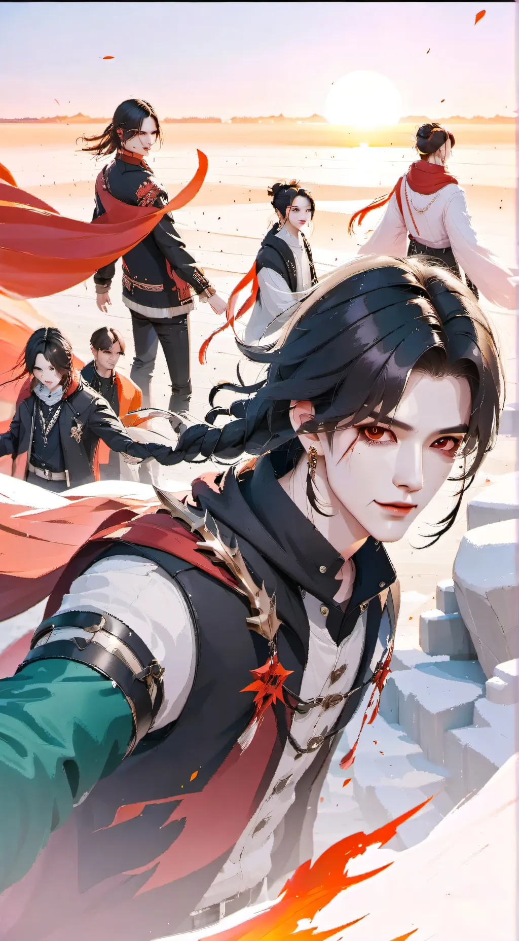 ai character: K pop demon hunter background