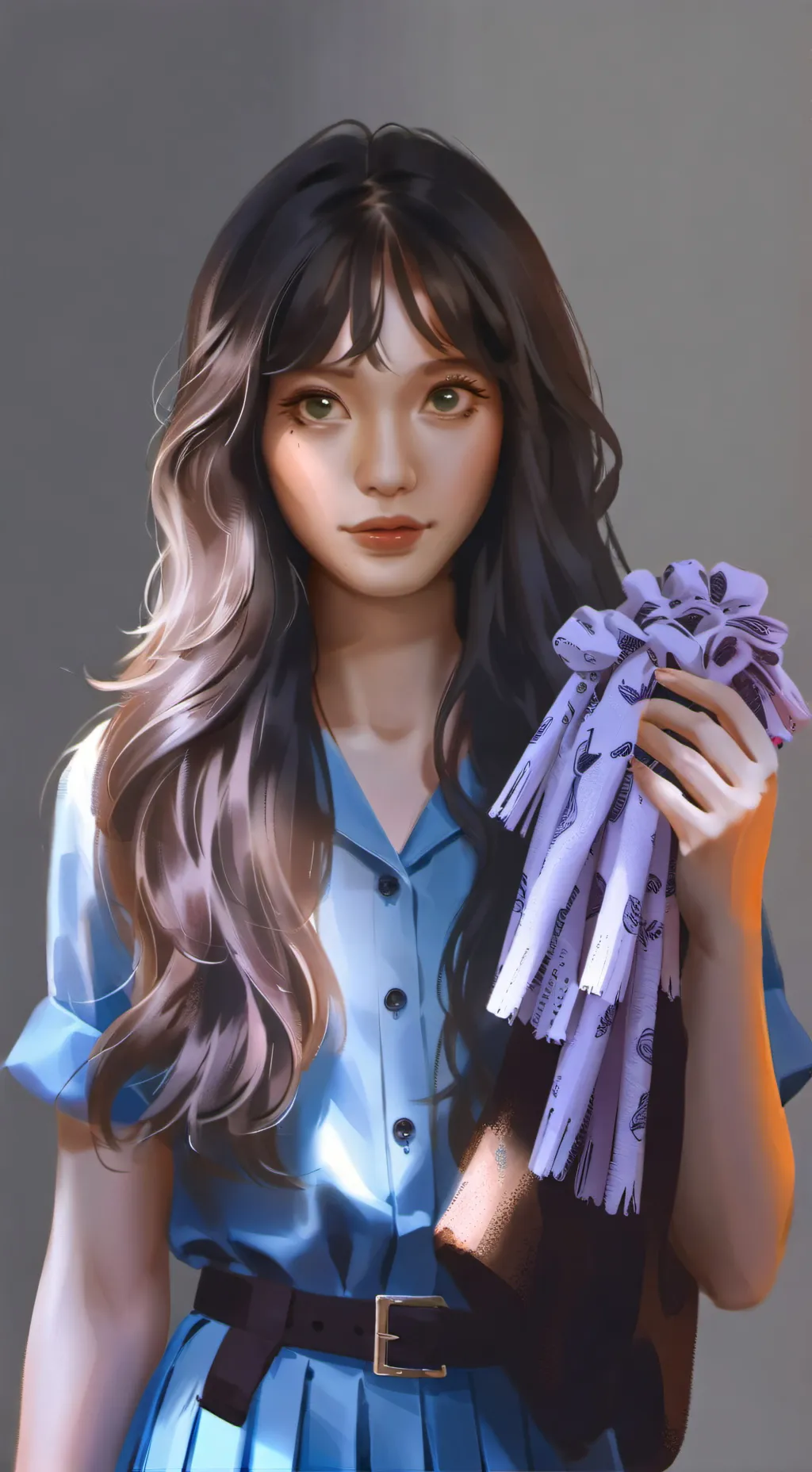 ai character: lisa de BLACKPINK  background