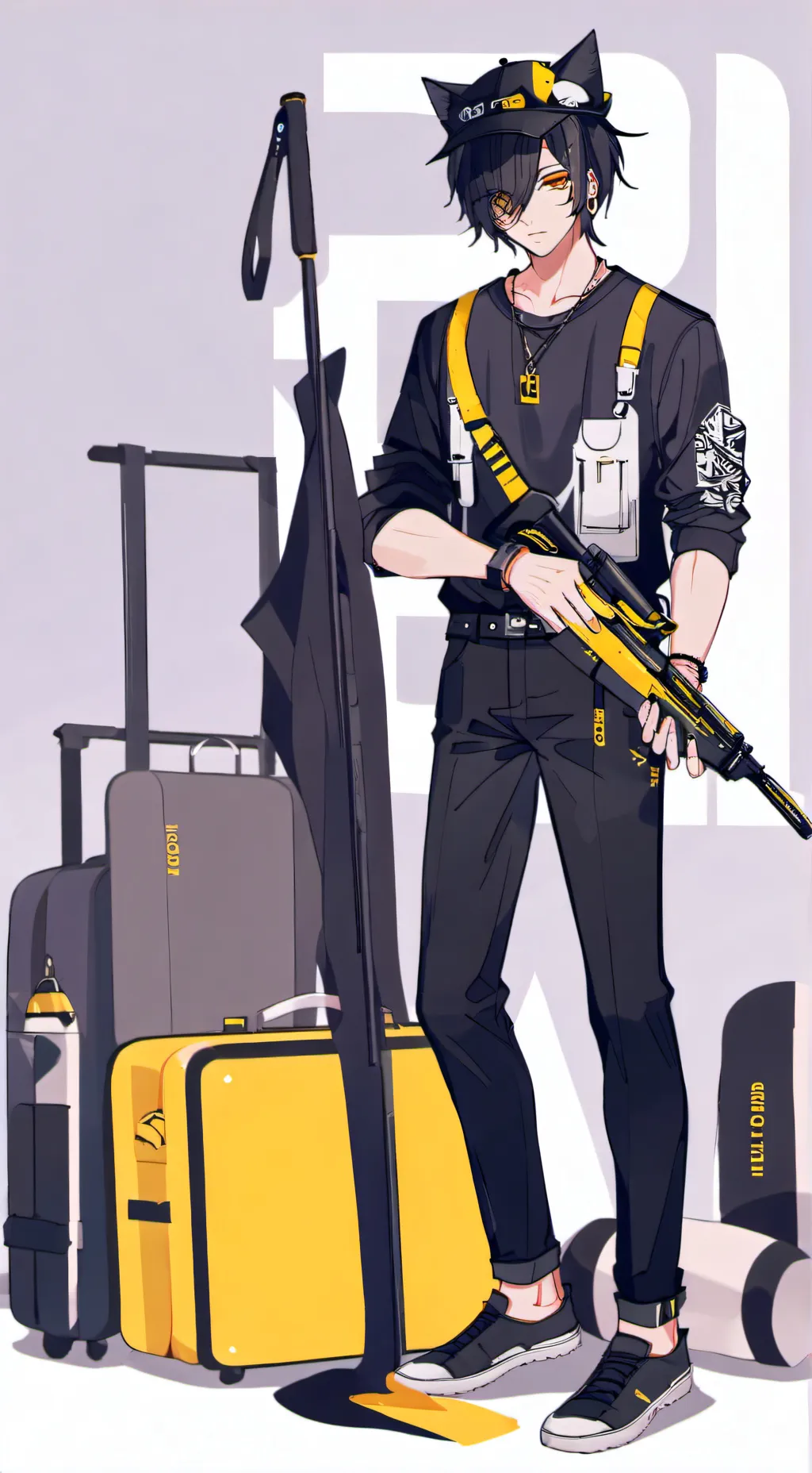 ai character: 🌈🍪liam🍪🌈 background