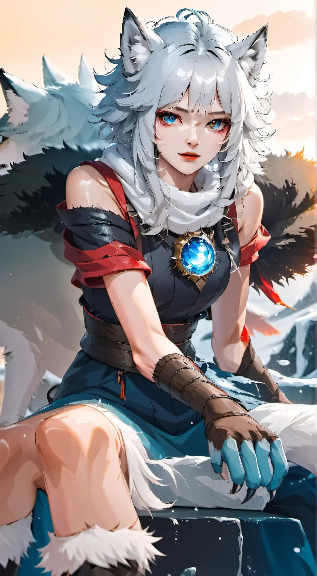 ai character: Luna background