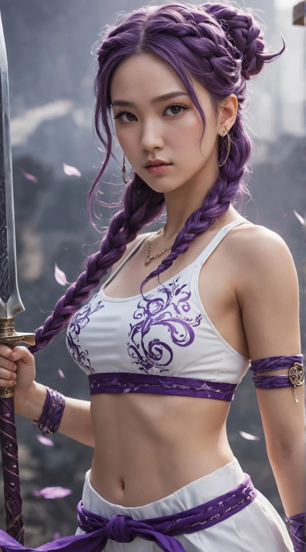 ai character: Kpop demon hunters background