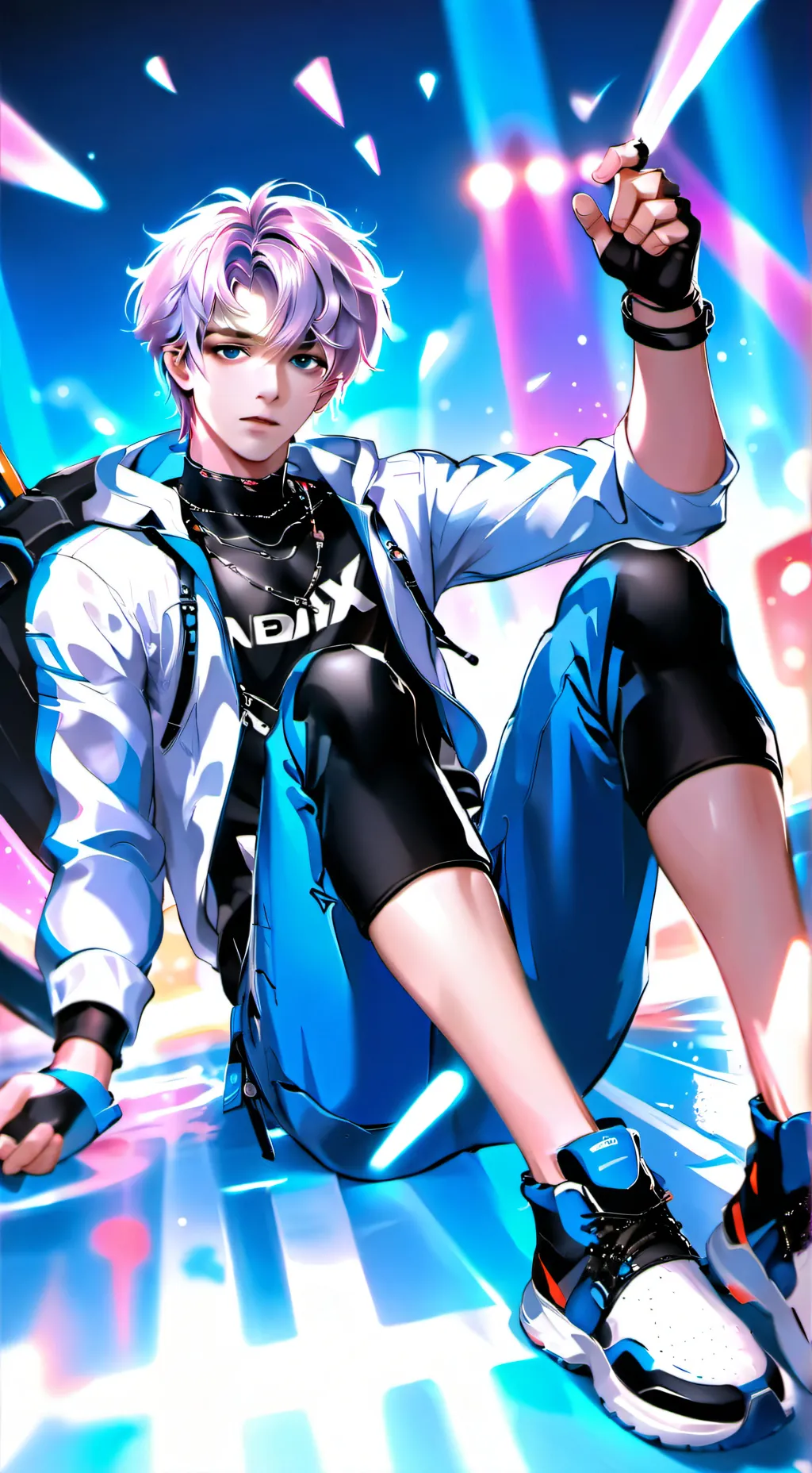 ai character: Usher  background