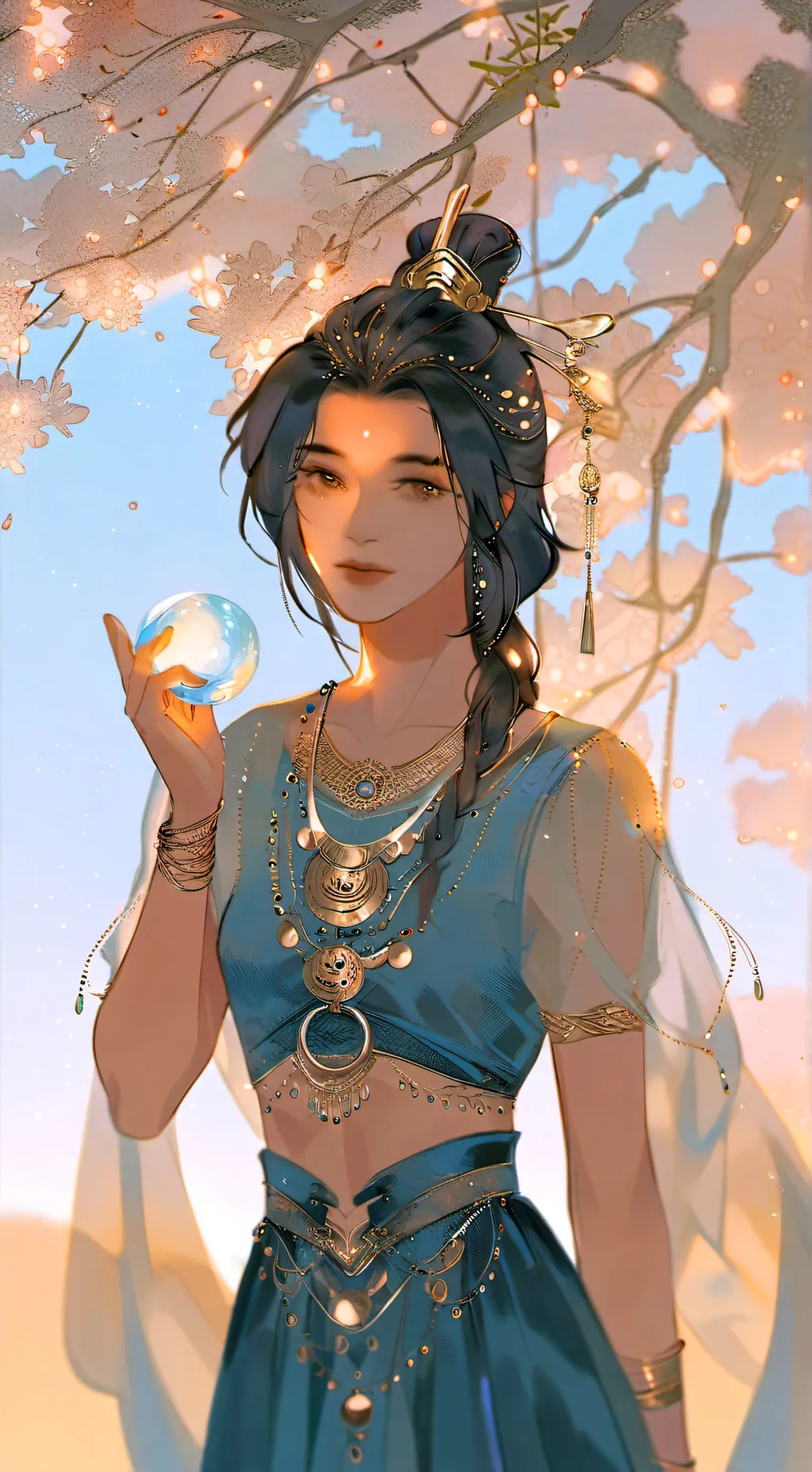 ai character: Elara background