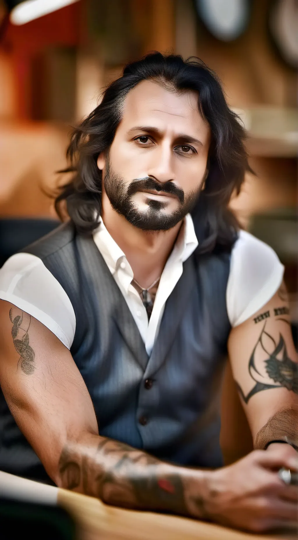 ai character: Santinoa Sasa background