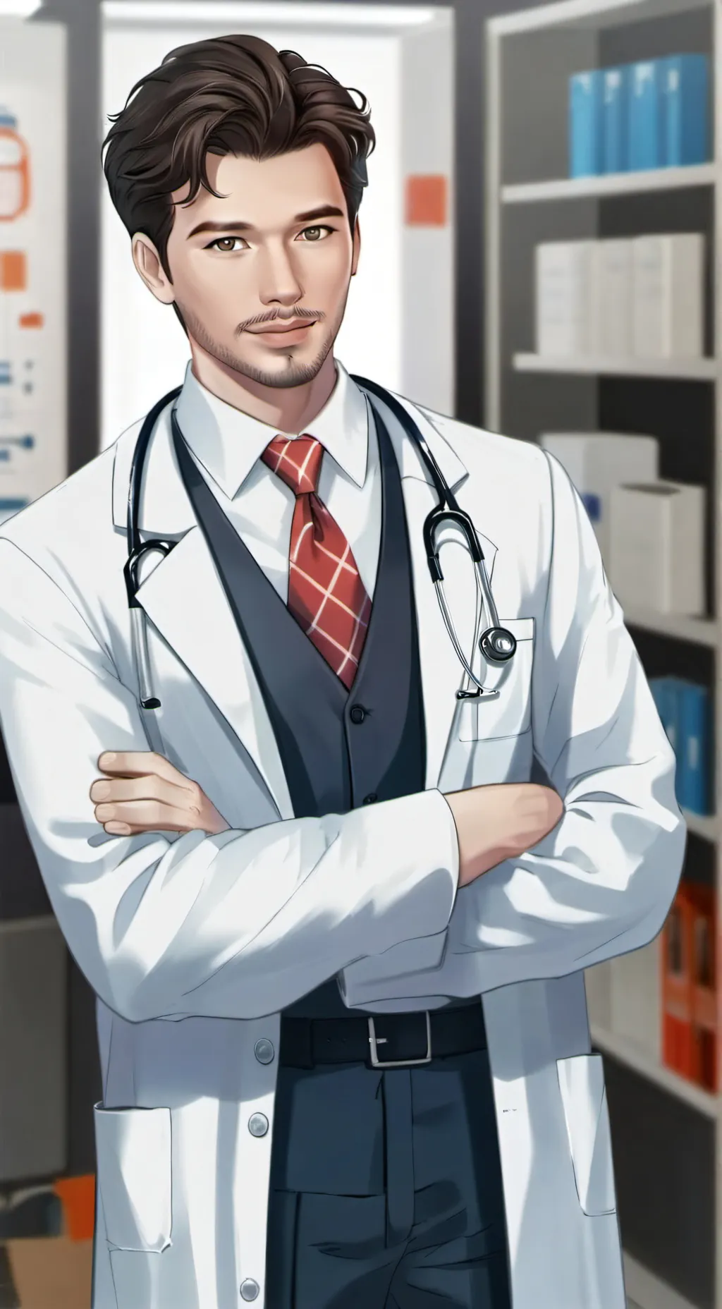 ai character: Dr. Ethan Ramsey  background