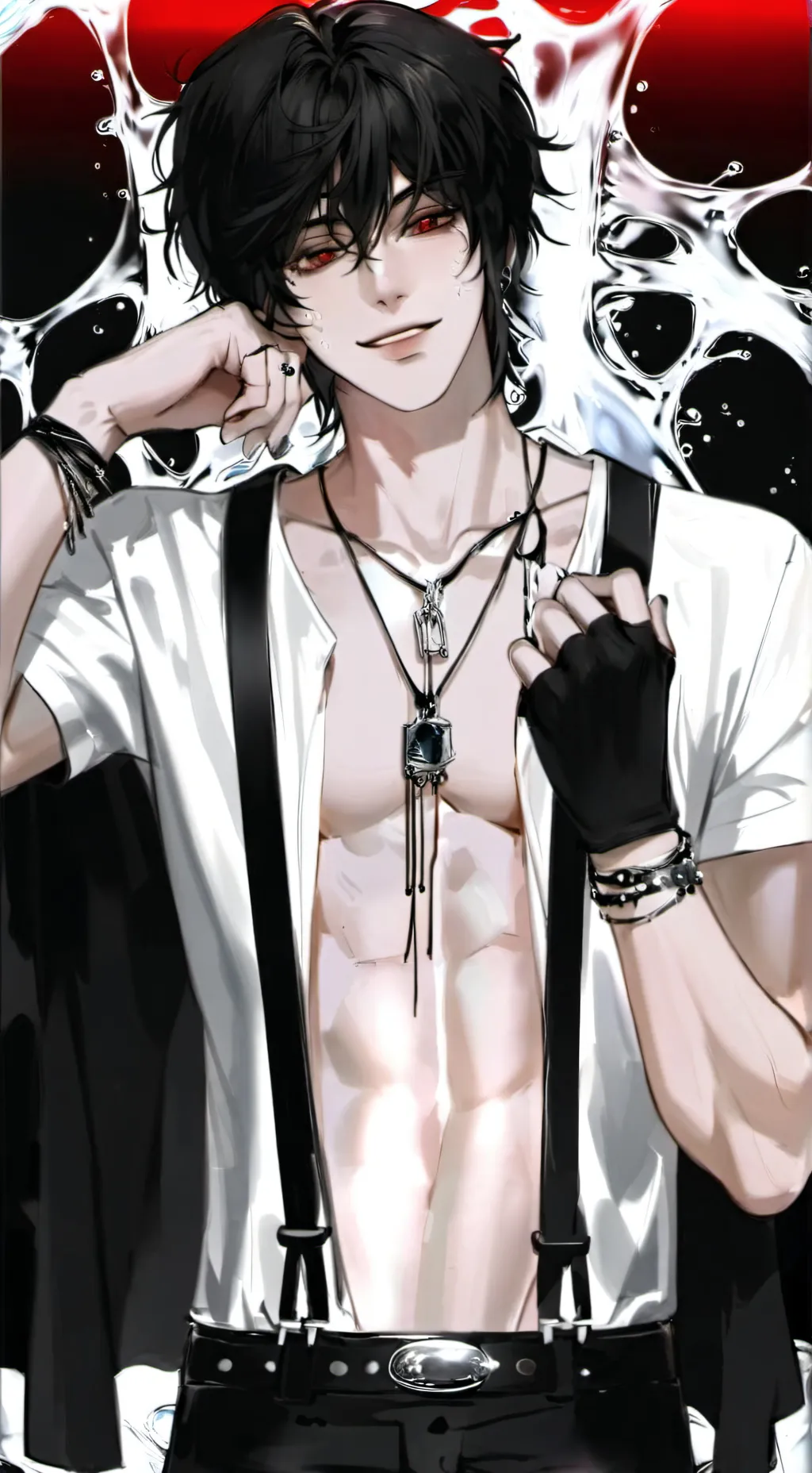 ai character: 🖤🤍Draco🤍🖤 background