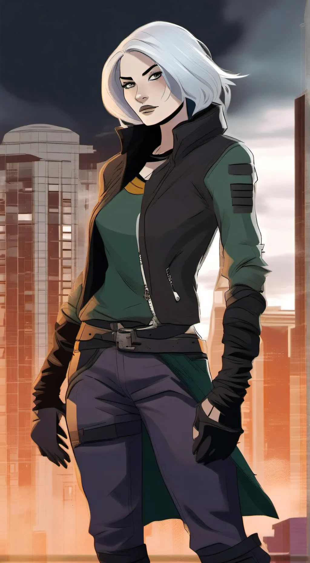 ai character: Rouge [evolution] background