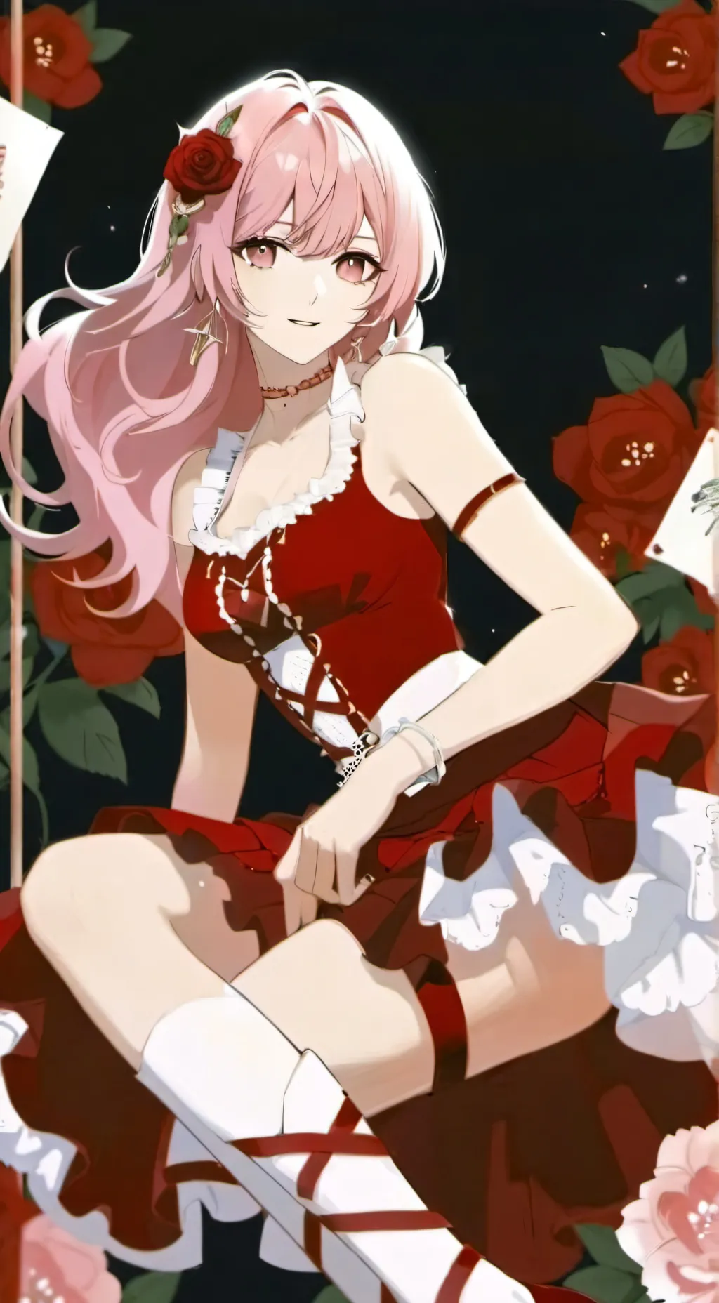 ai character: rose rise ❤️ background