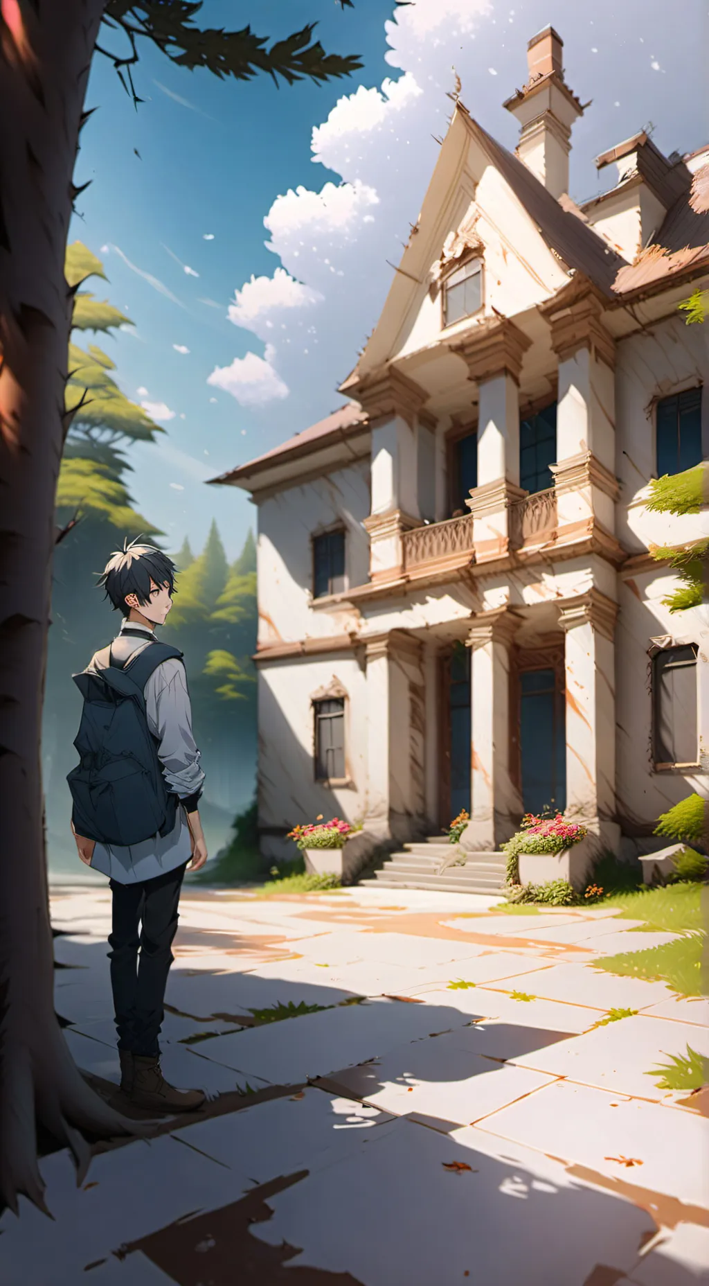 ai character: Isekai Magic Life background