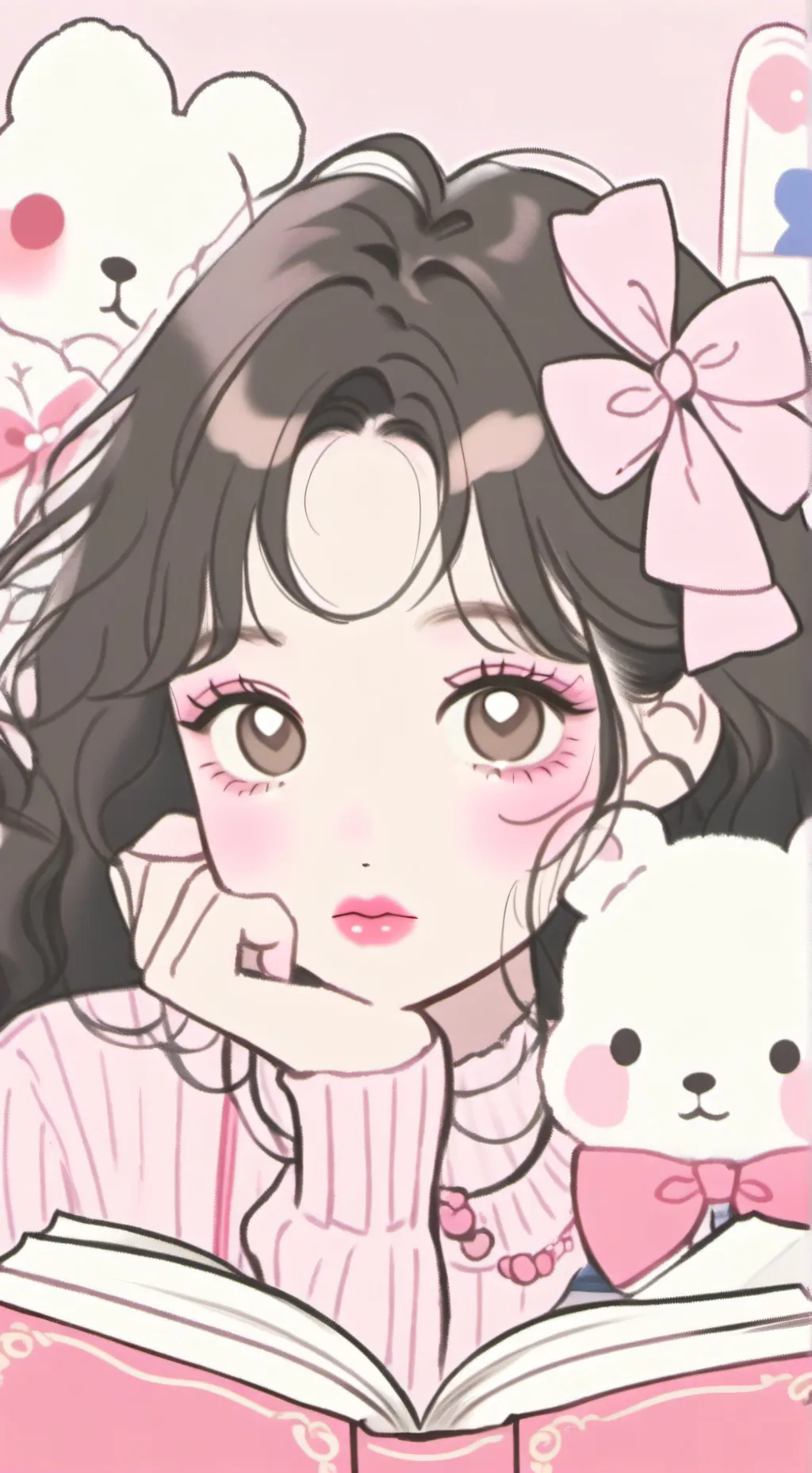 ai character: •★💫Me🍭💮•  background