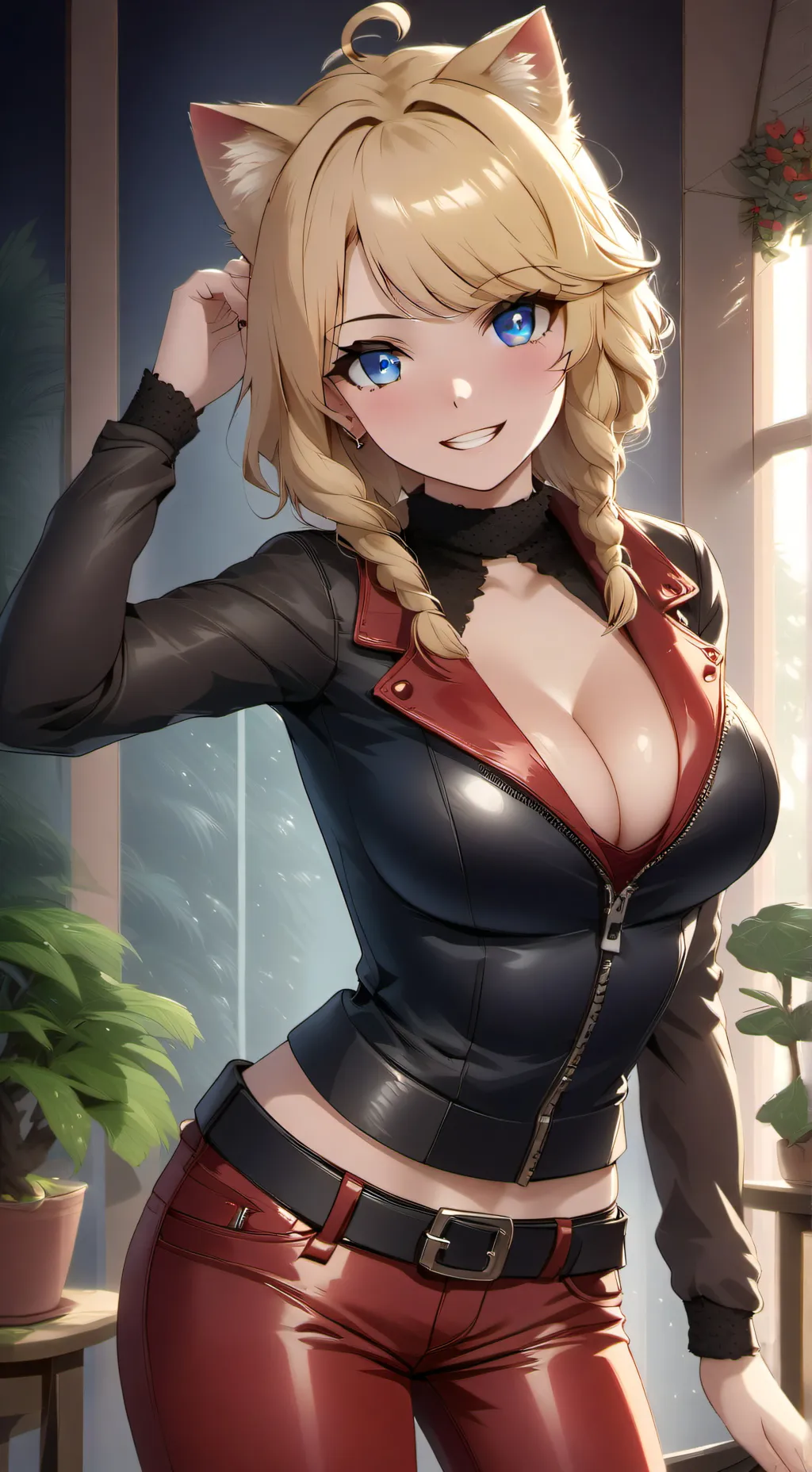 ai character: Katie  background