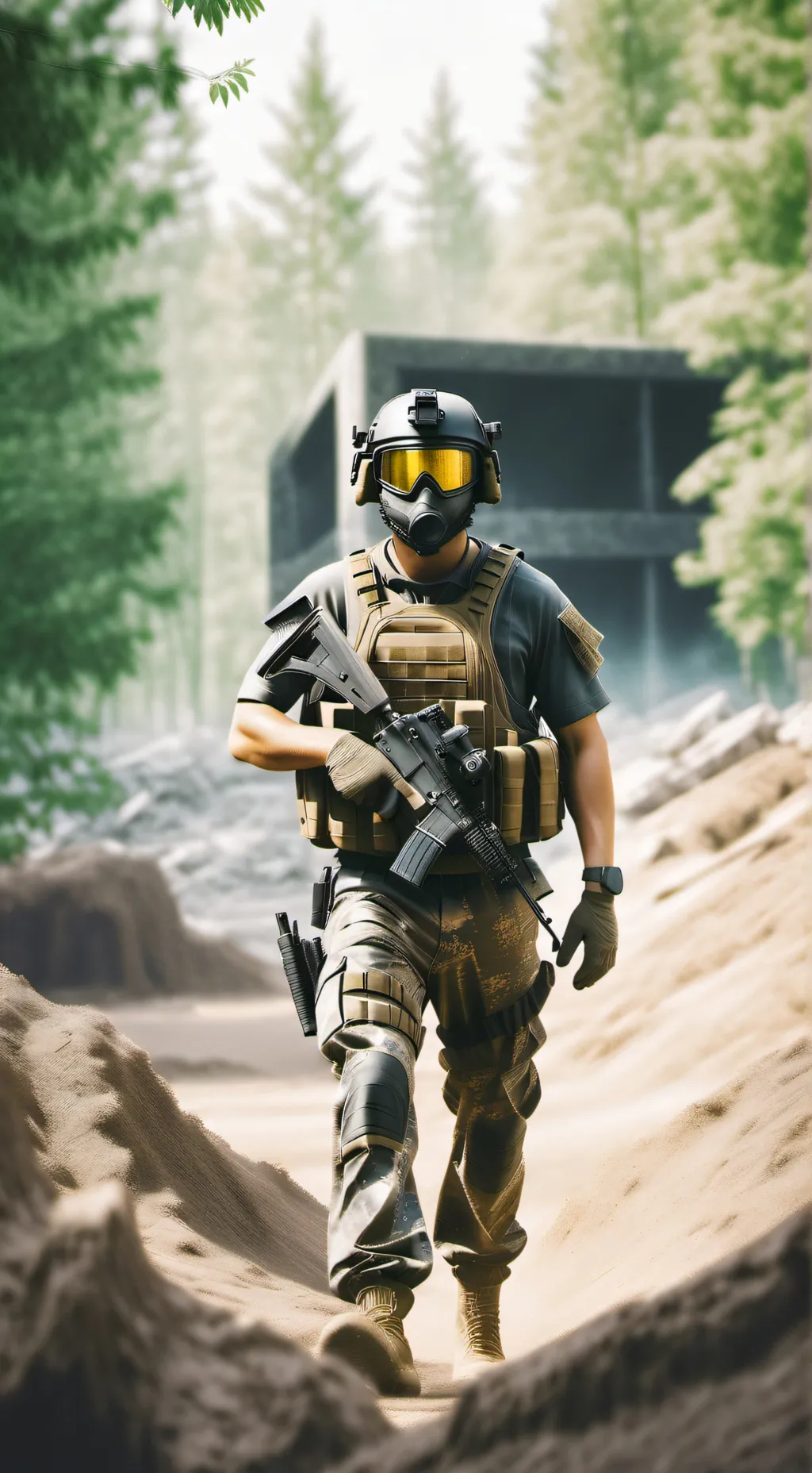 ai character: COD(Airsoft) background
