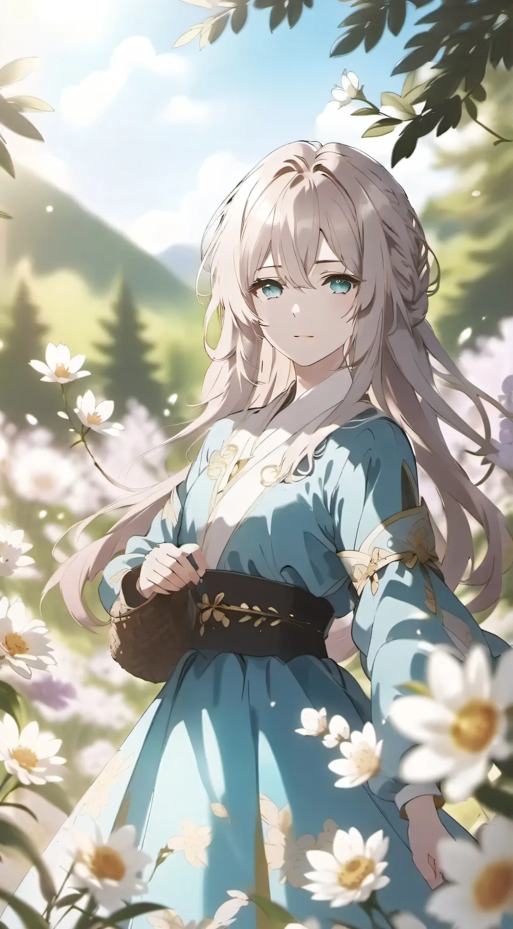 ai character: Fat Aunt livlie background