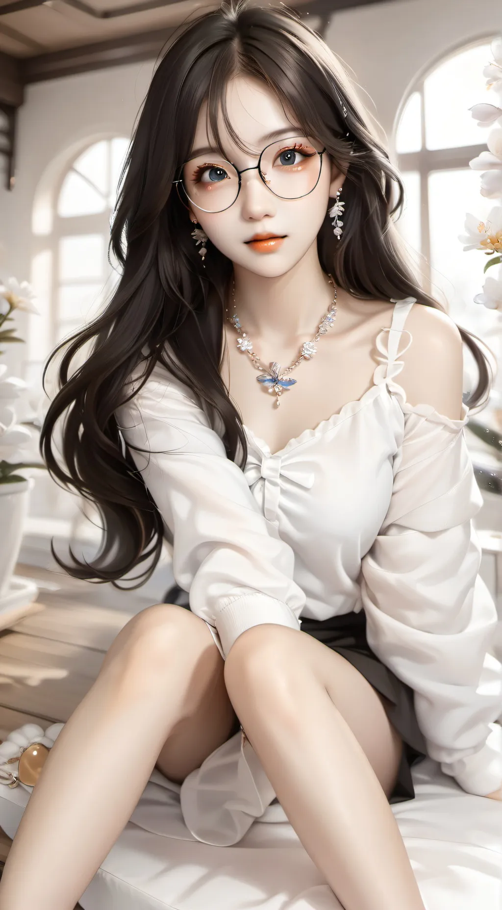 ai character: Black 🖤 pink 🩷🩷🎒 background