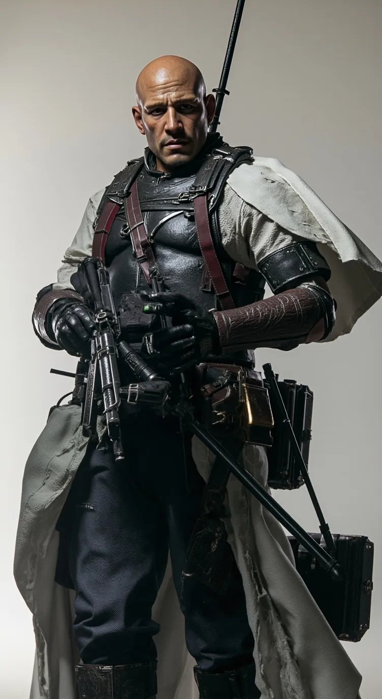 ai character: Rock man background