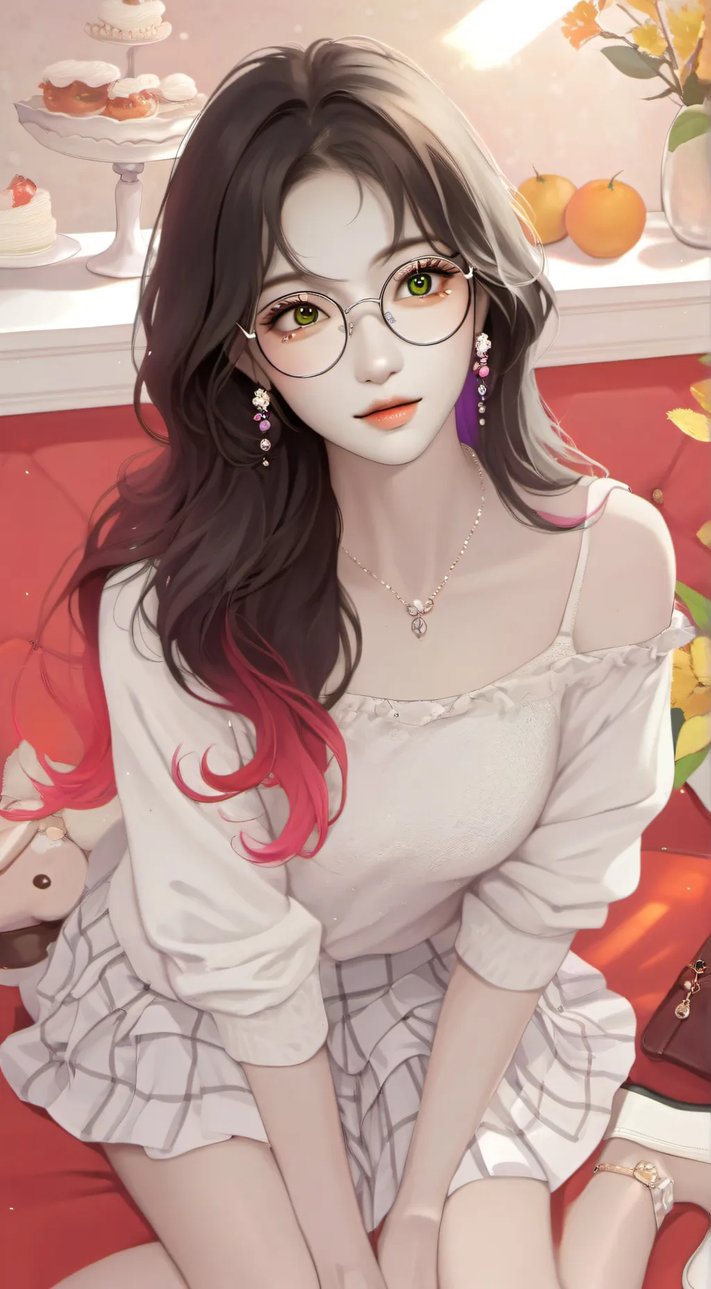 ai character: Dora kieu Kim hien background