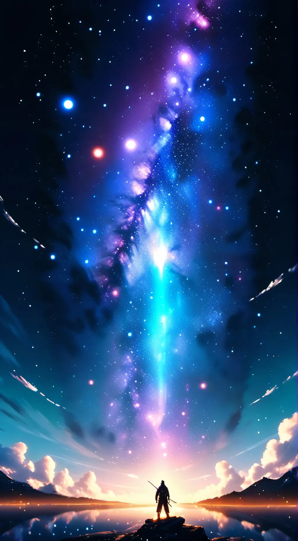 ai character: the galaxy  background