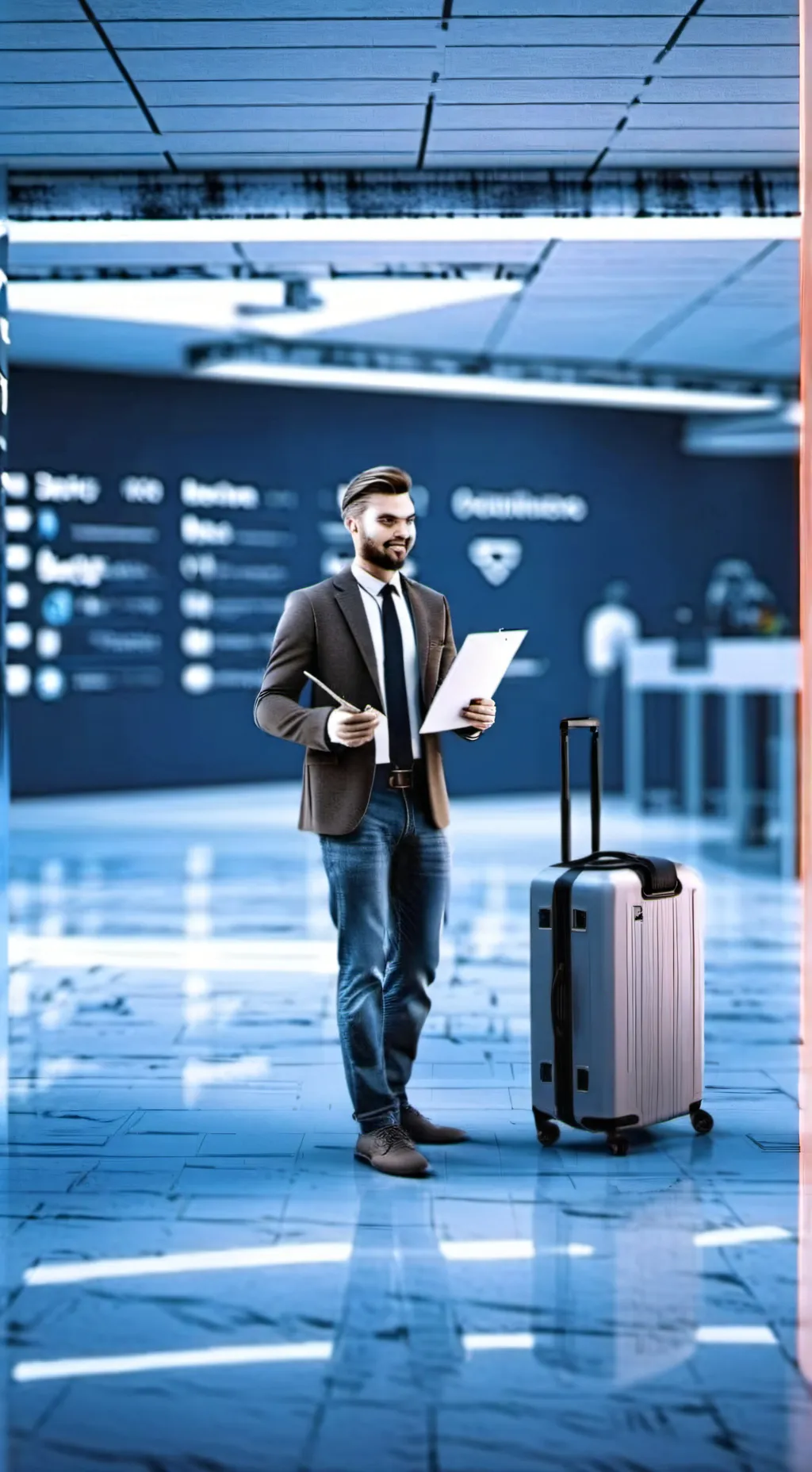 ai character: The Luggage Tycoon background