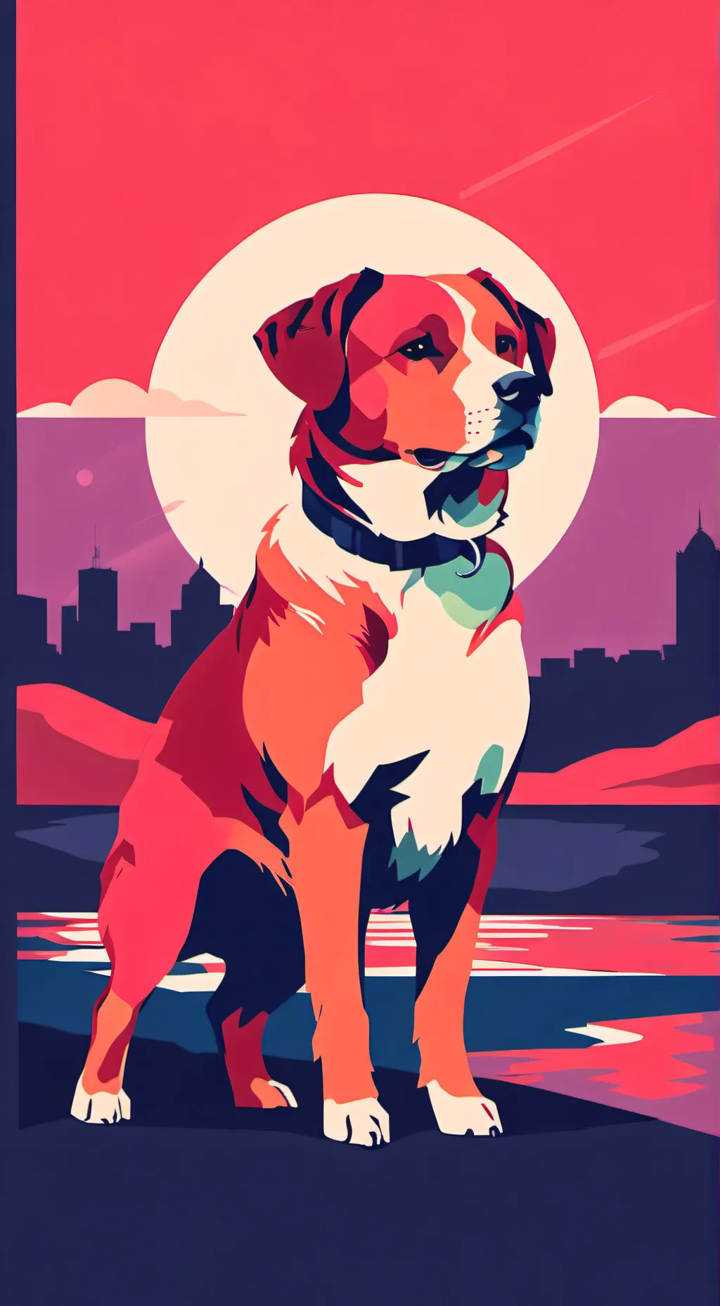 ai character: Пес background