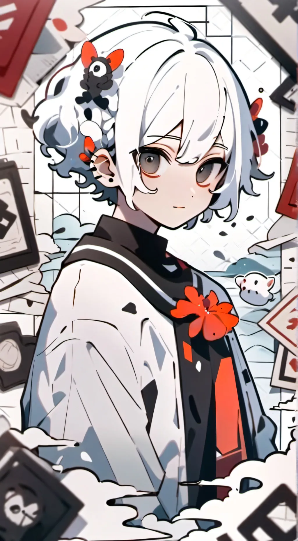 ai character: mha x squid game background