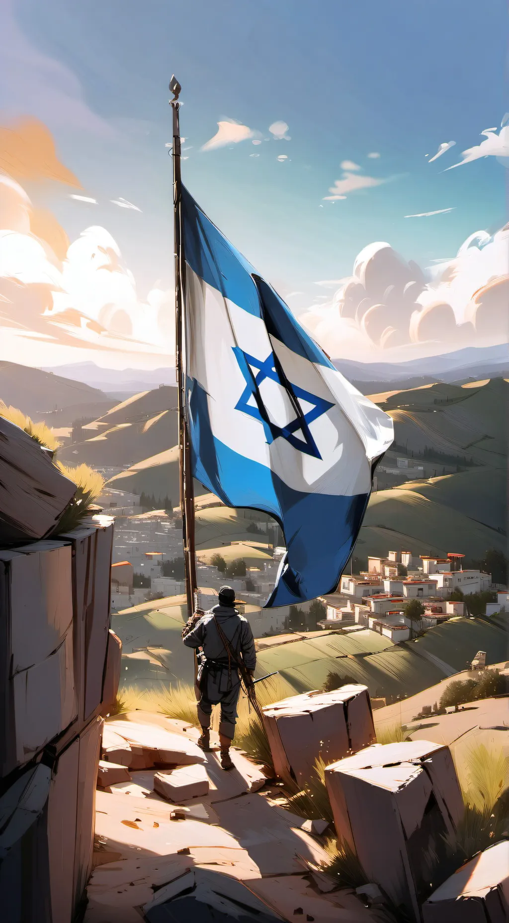 ai character: ישראל לנצח נצחים! background