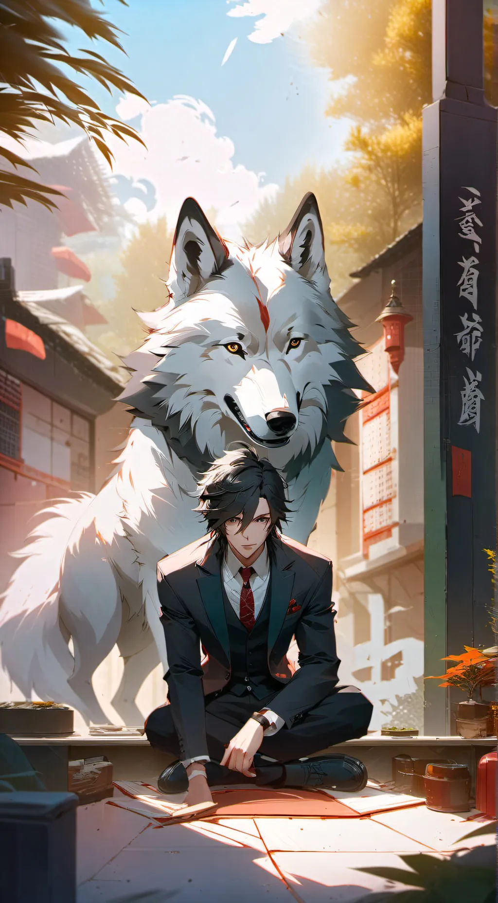 ai character: Felix  background