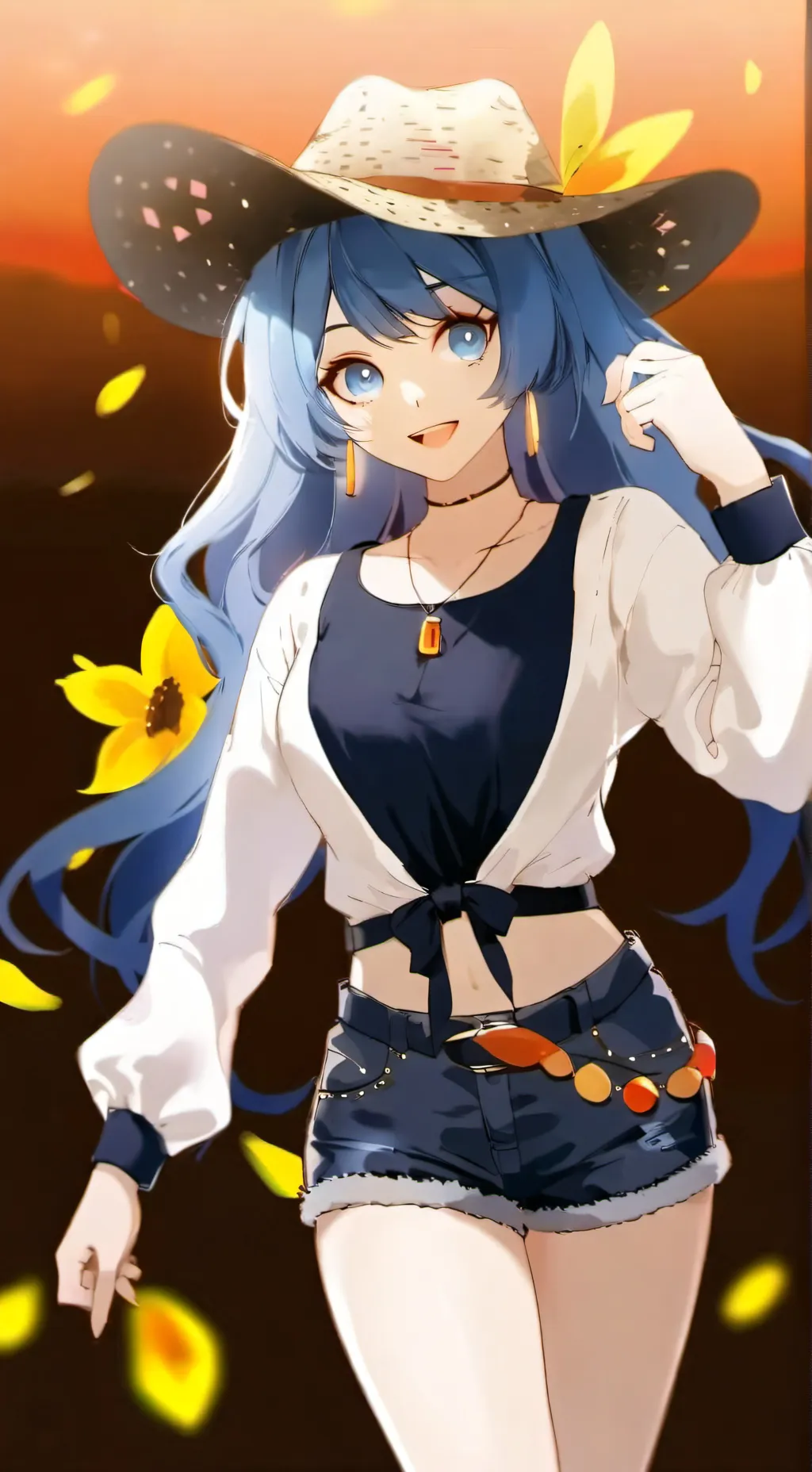 ai character: river rover 💙 background