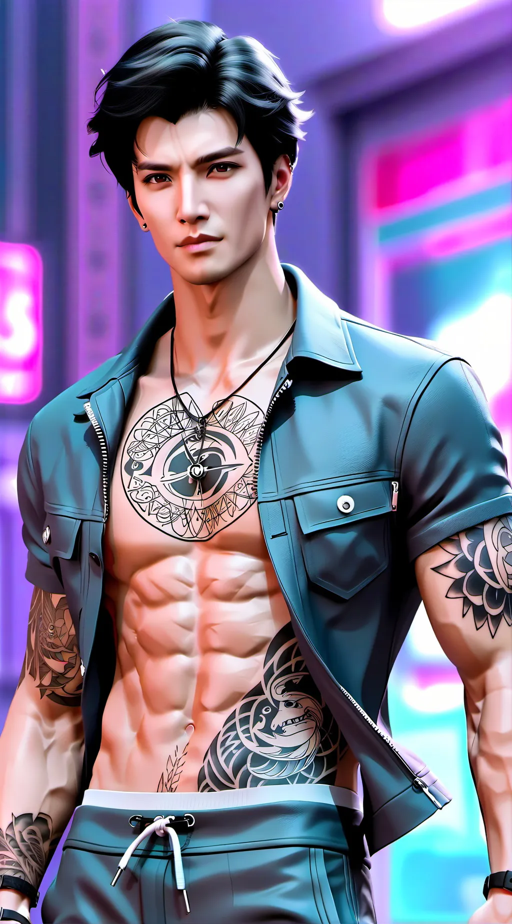 ai character: River Campbell background