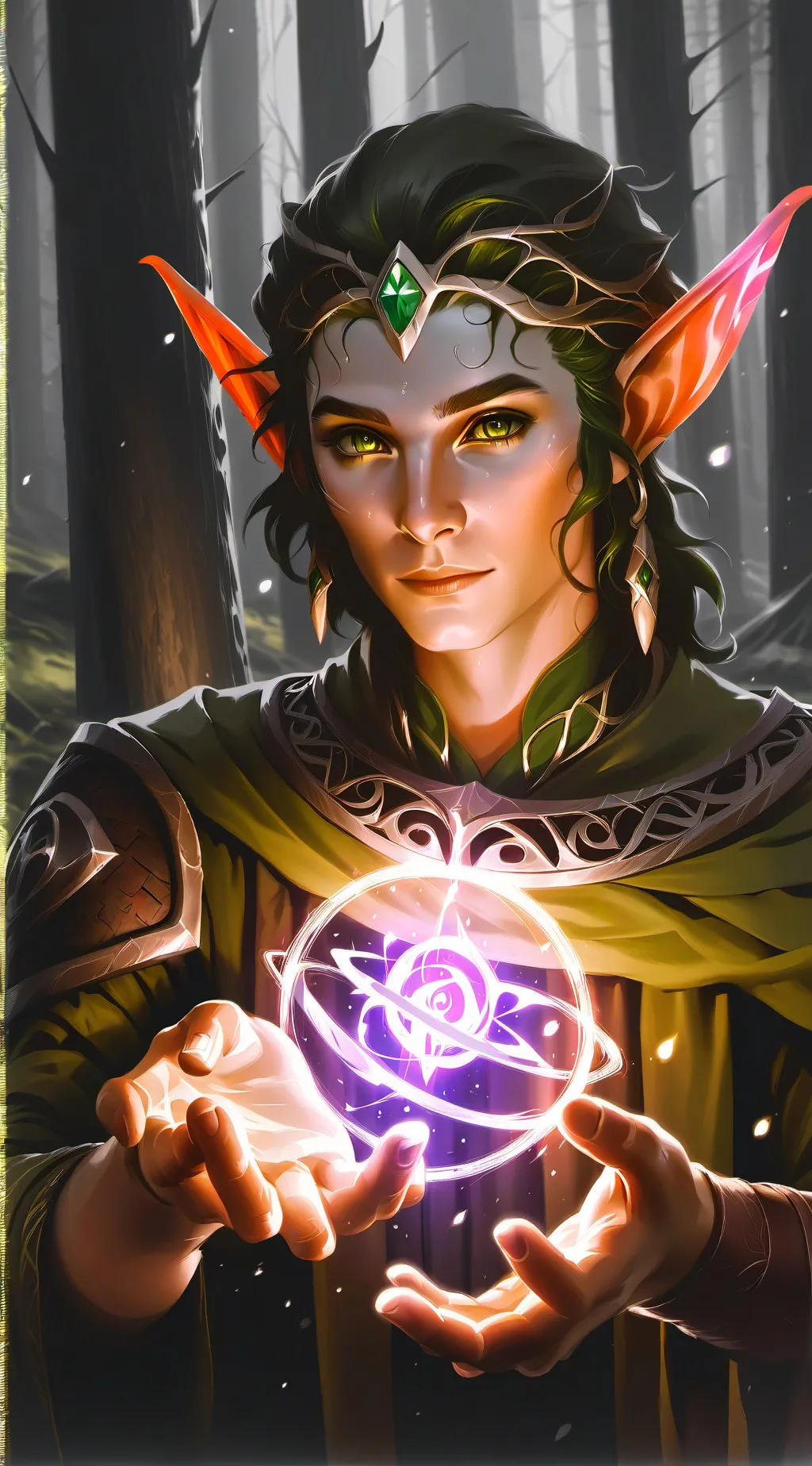 ai character: ash background