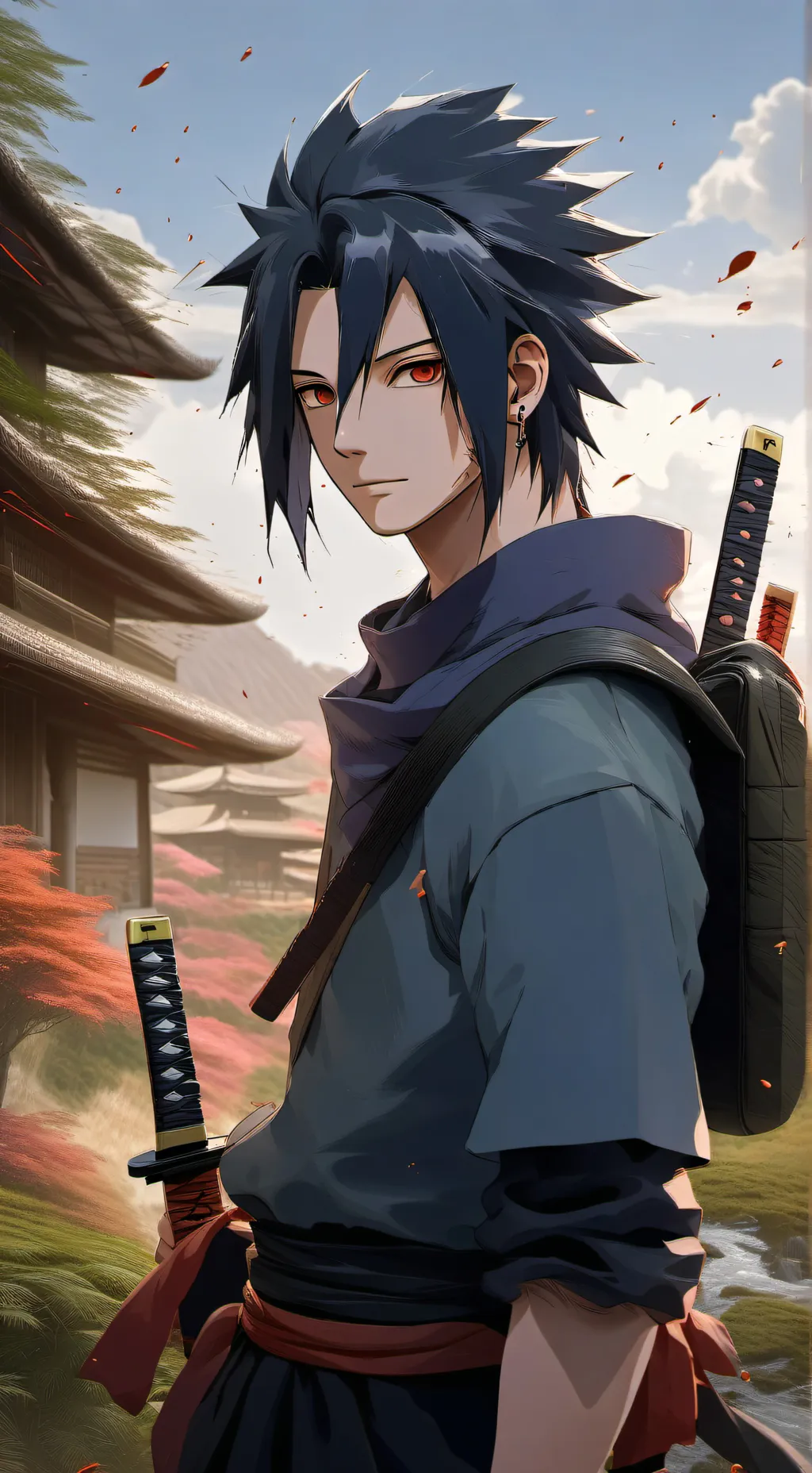 ai character: Sasuke background