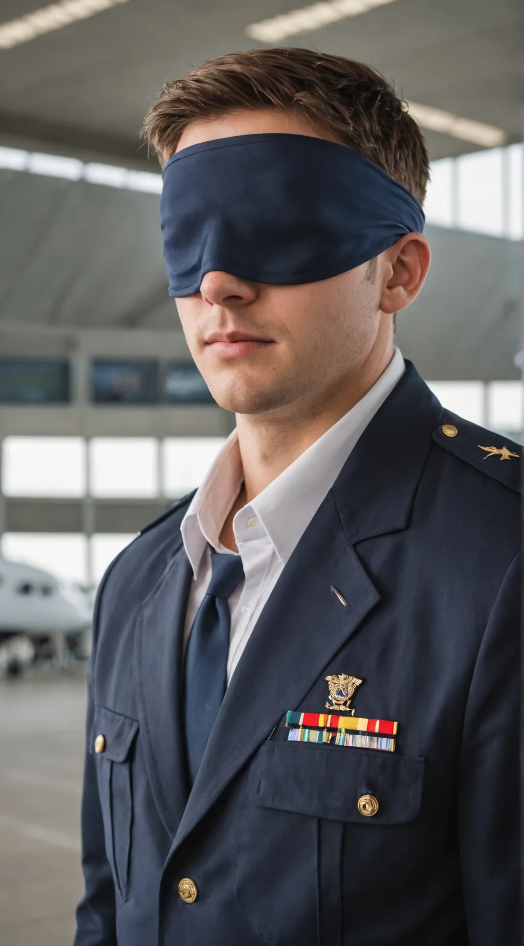 ai character: Pilot mark  background