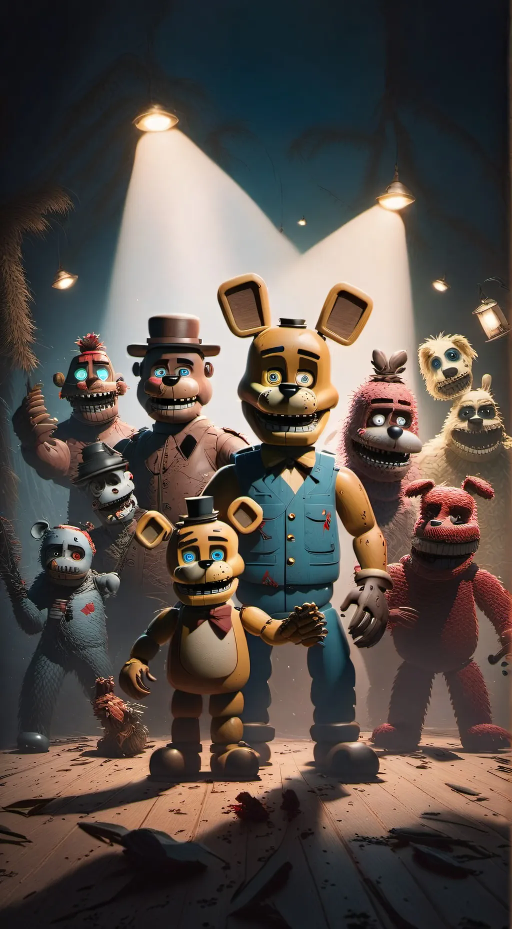 ai character: FNAF background