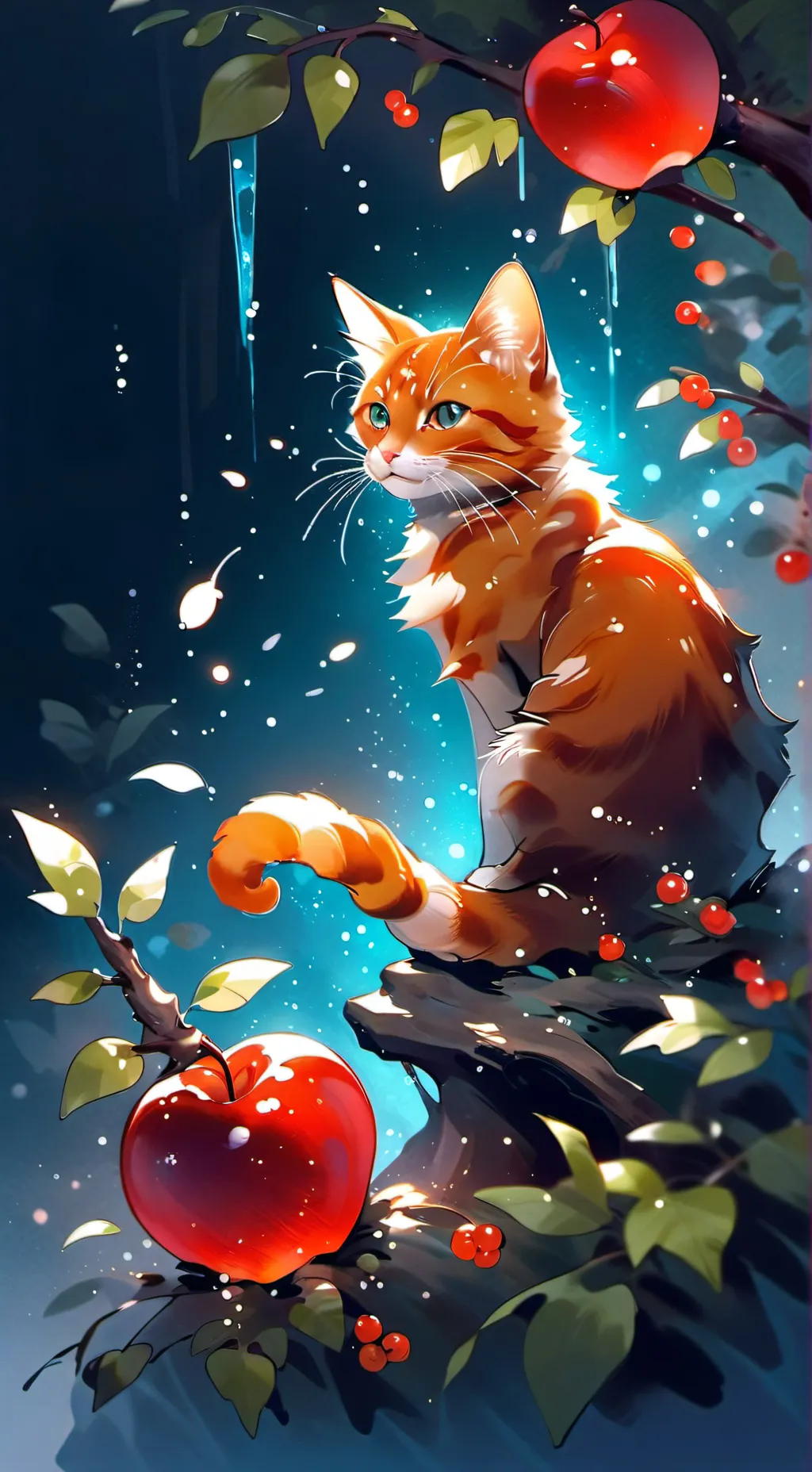 ai character: Apple syrup background