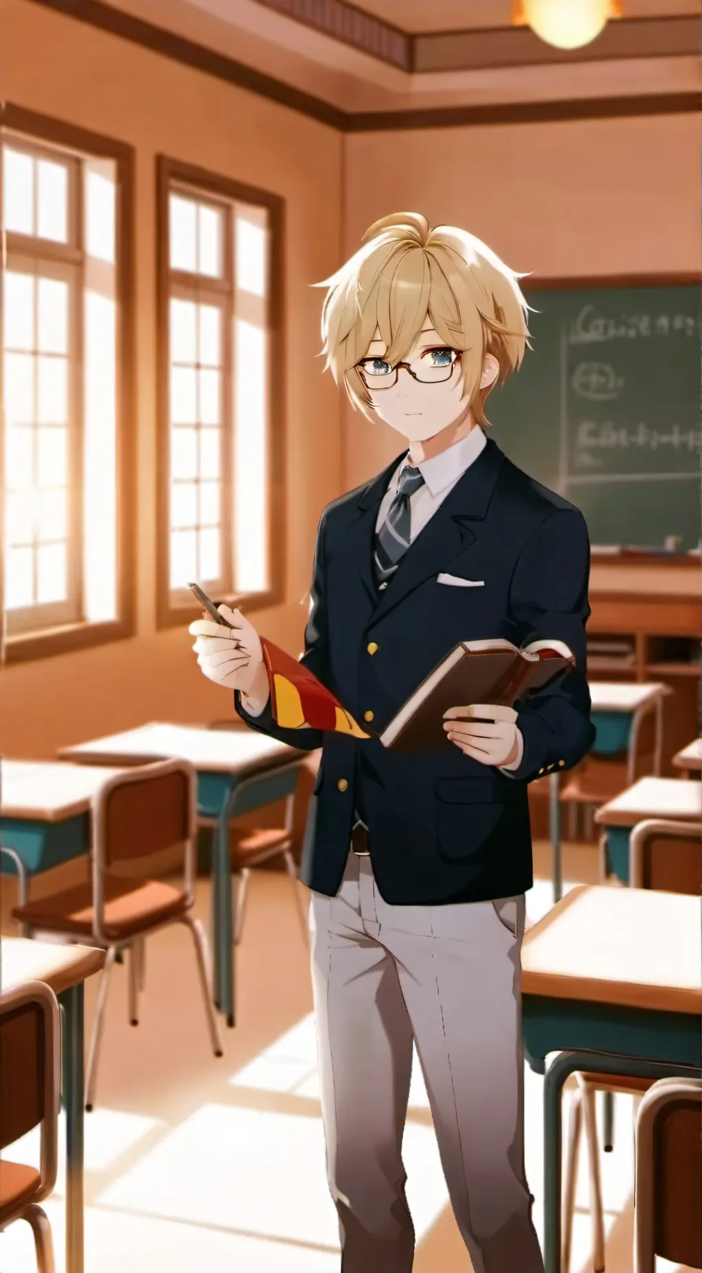 ai character: School background