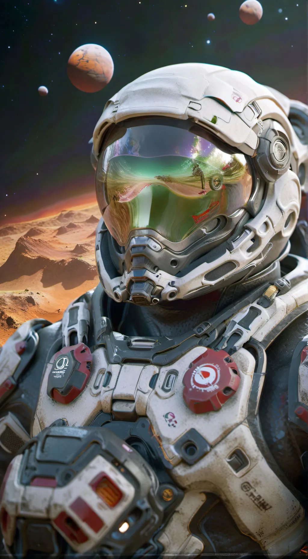 ai character: Getting to mars background