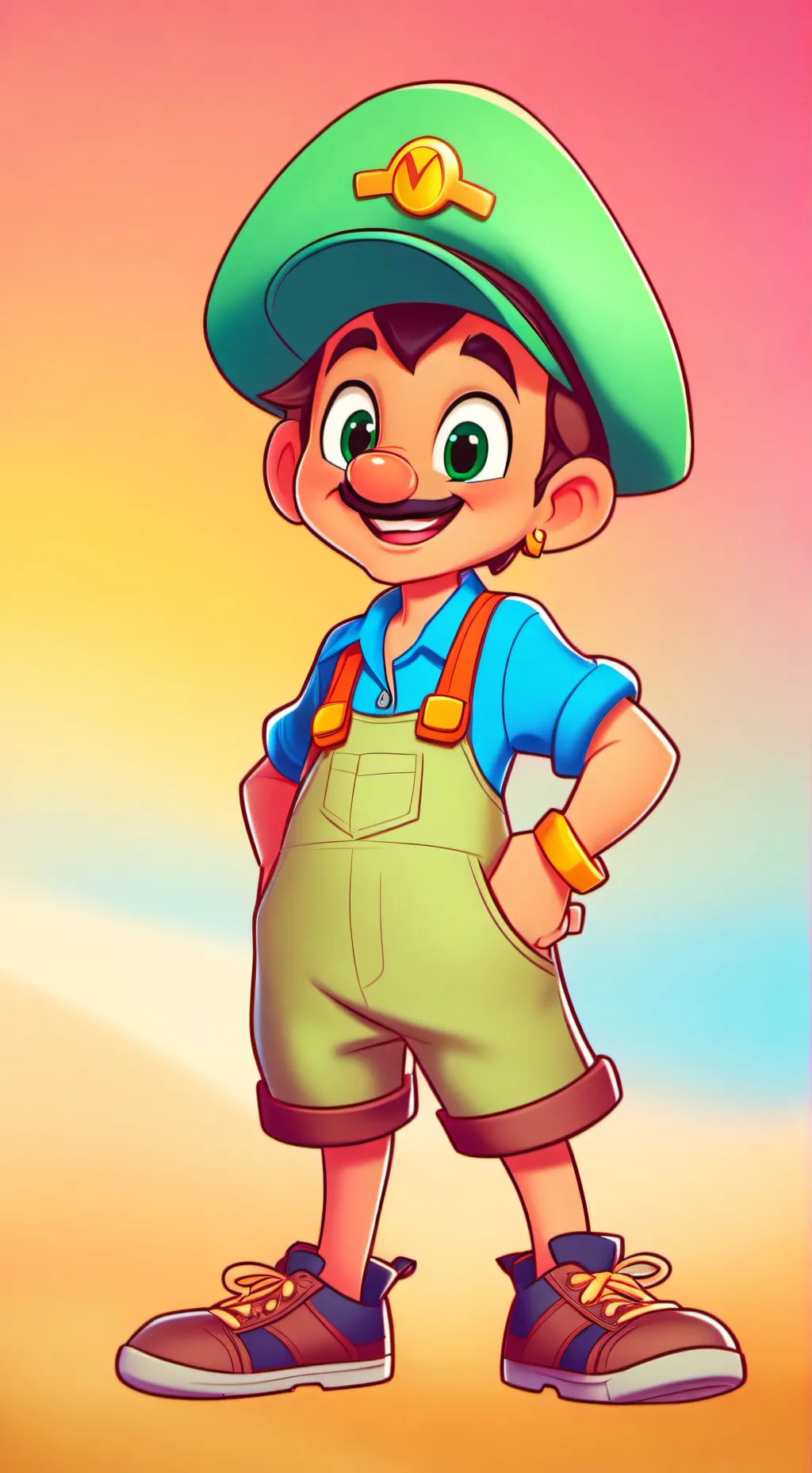 ai character: Bam and friends background